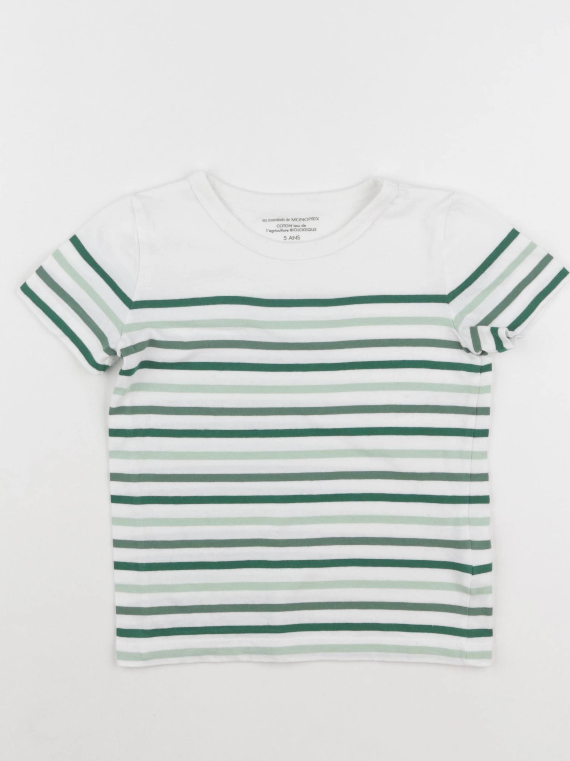 Monoprix - tee-shirt blanc - 5 ans
