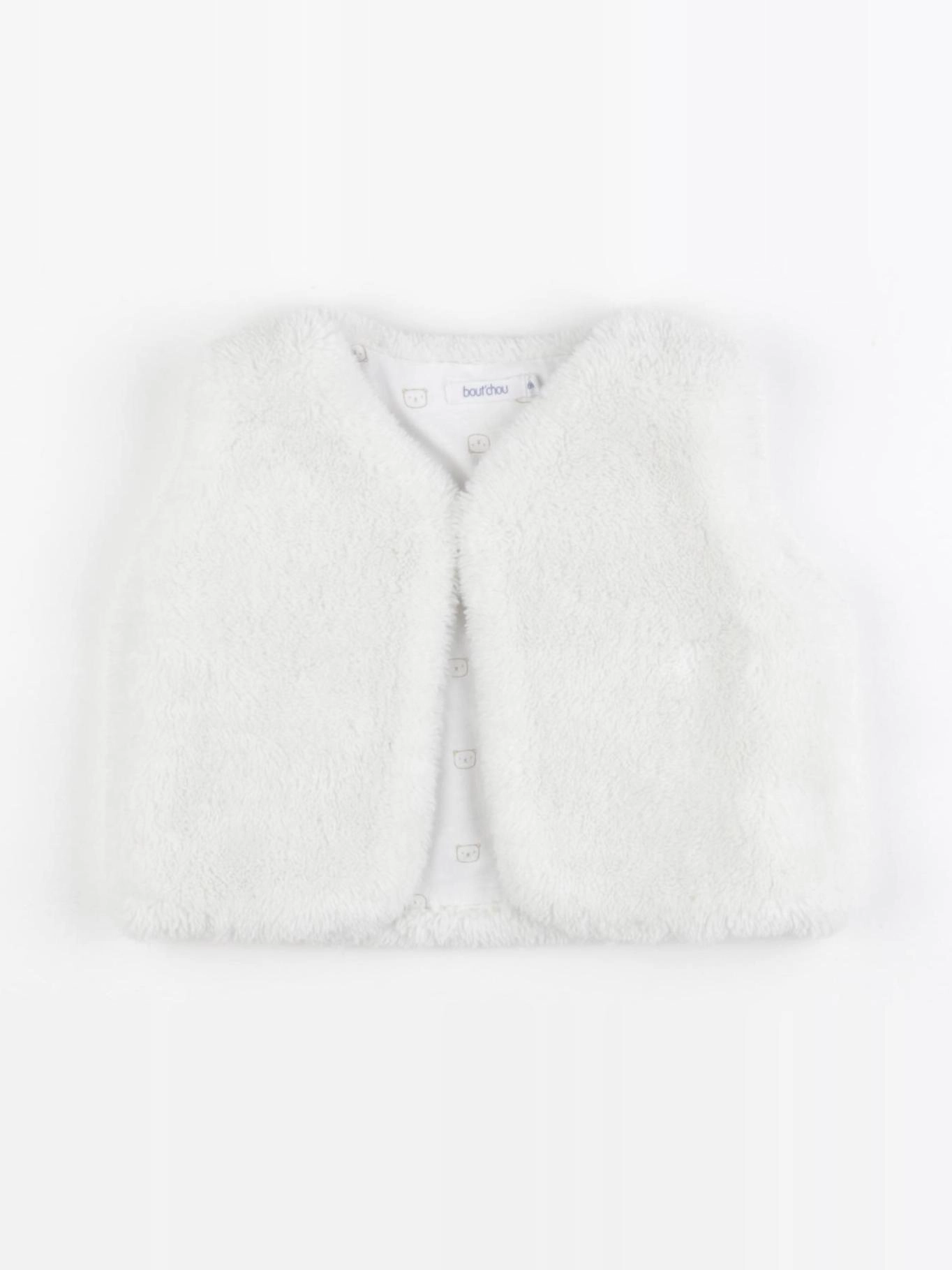 Boutchou - gilet blanc - 6 mois