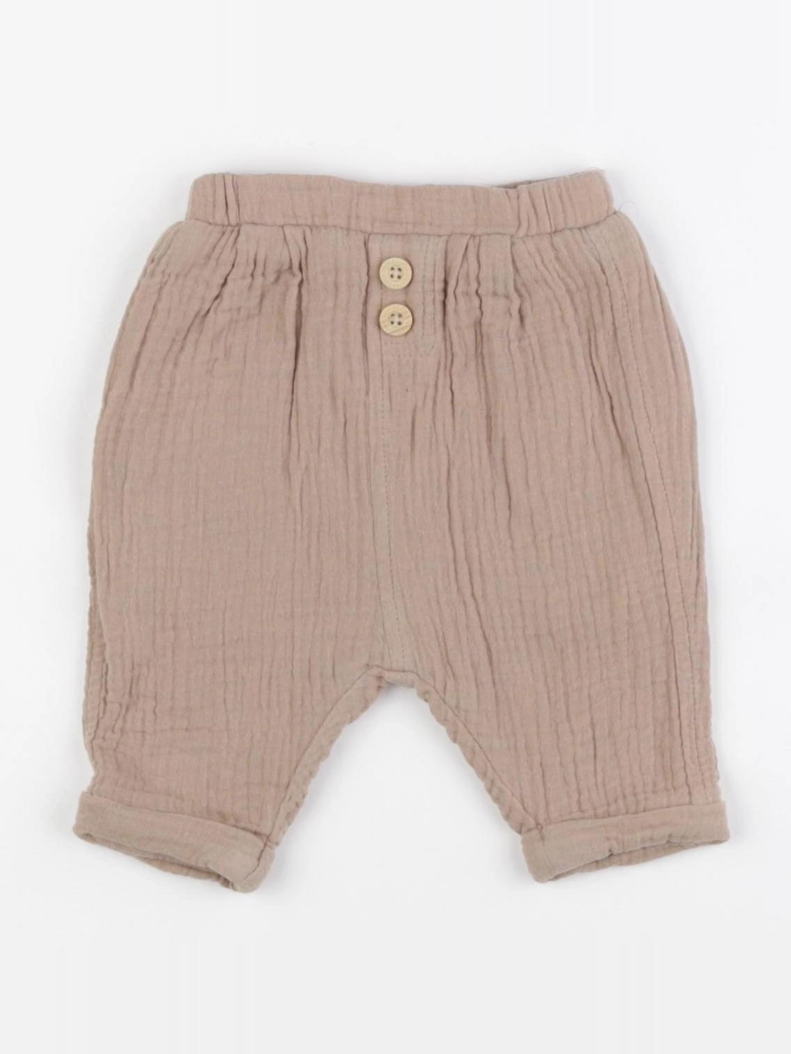 Vertbaudet - pantalon marron - 1 mois