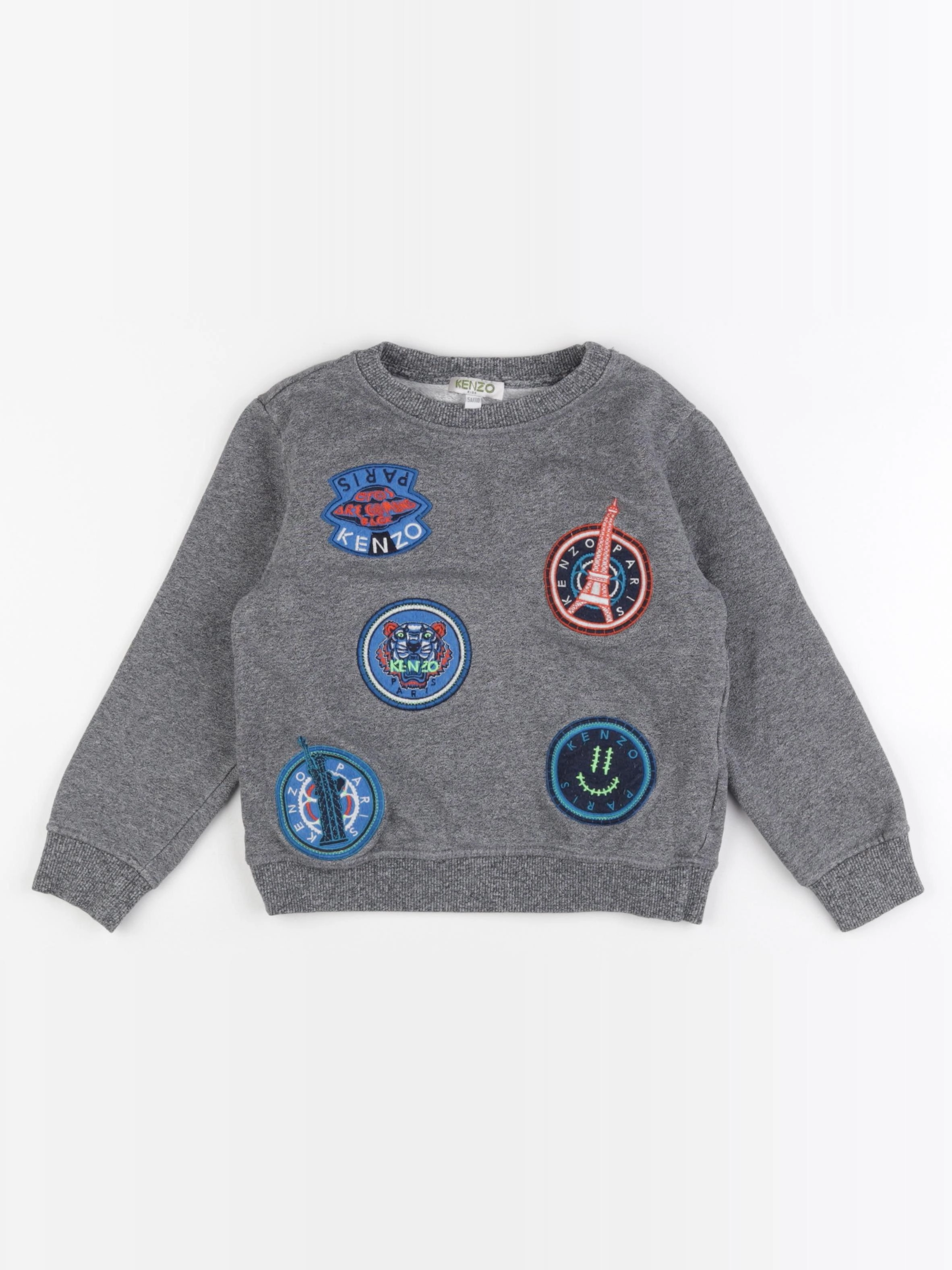 Kenzo - sweat gris - 5 ans