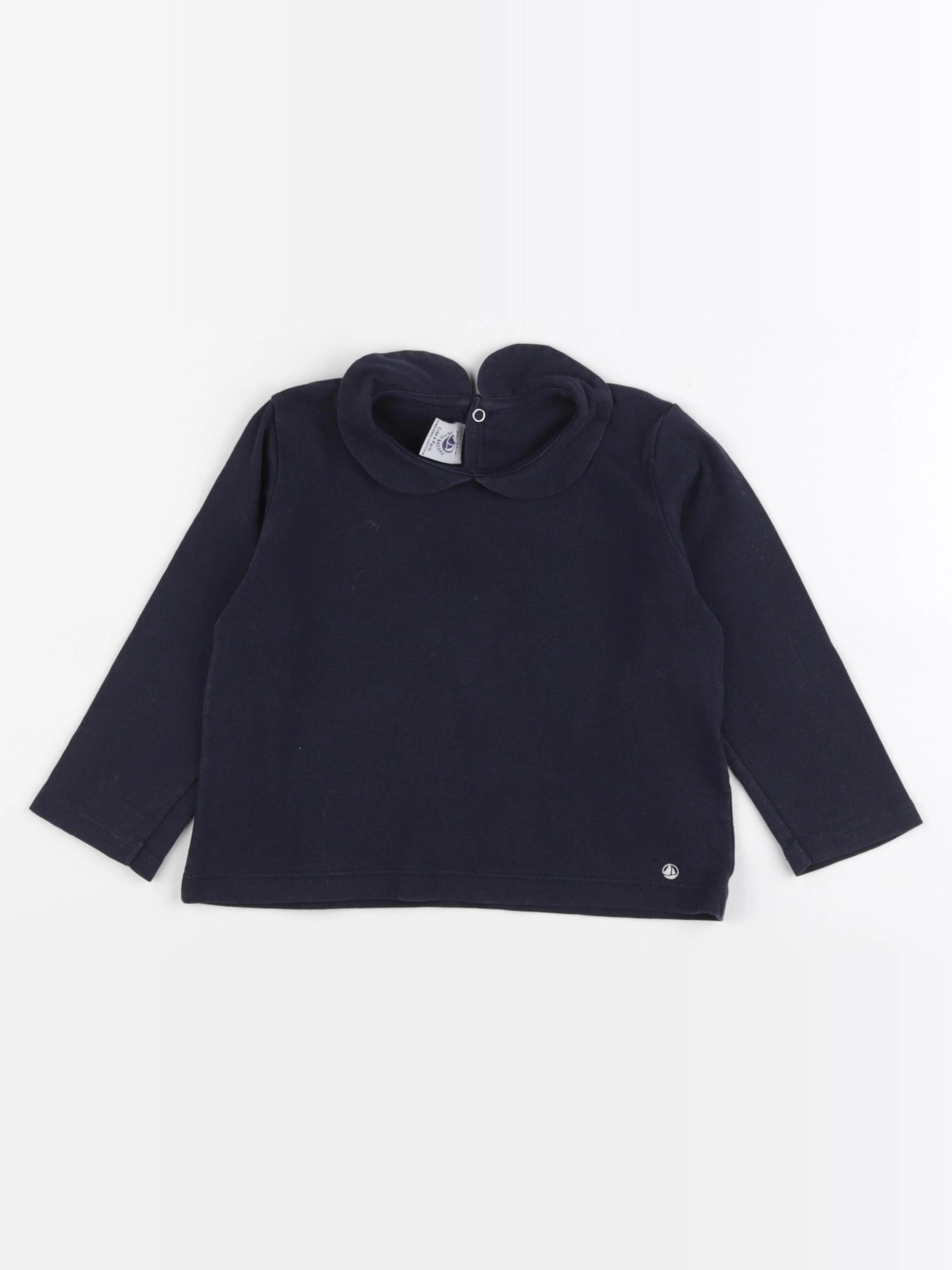 Petit Bateau - tee-shirt bleu - 24 mois