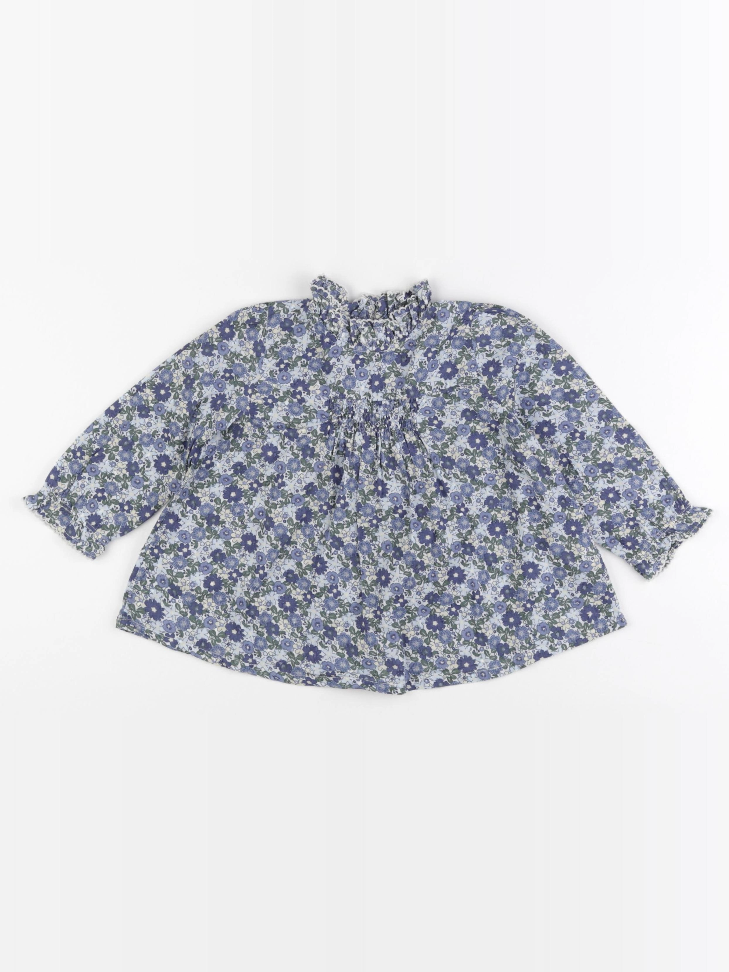 Boutchou - blouse bleu - 24 mois