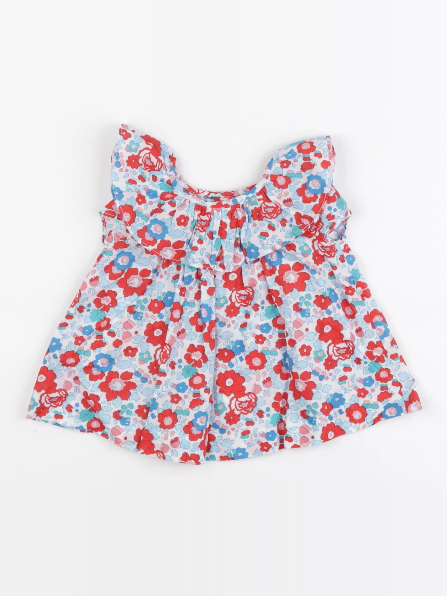 Jacadi - blouse liberty rouge - 6 mois