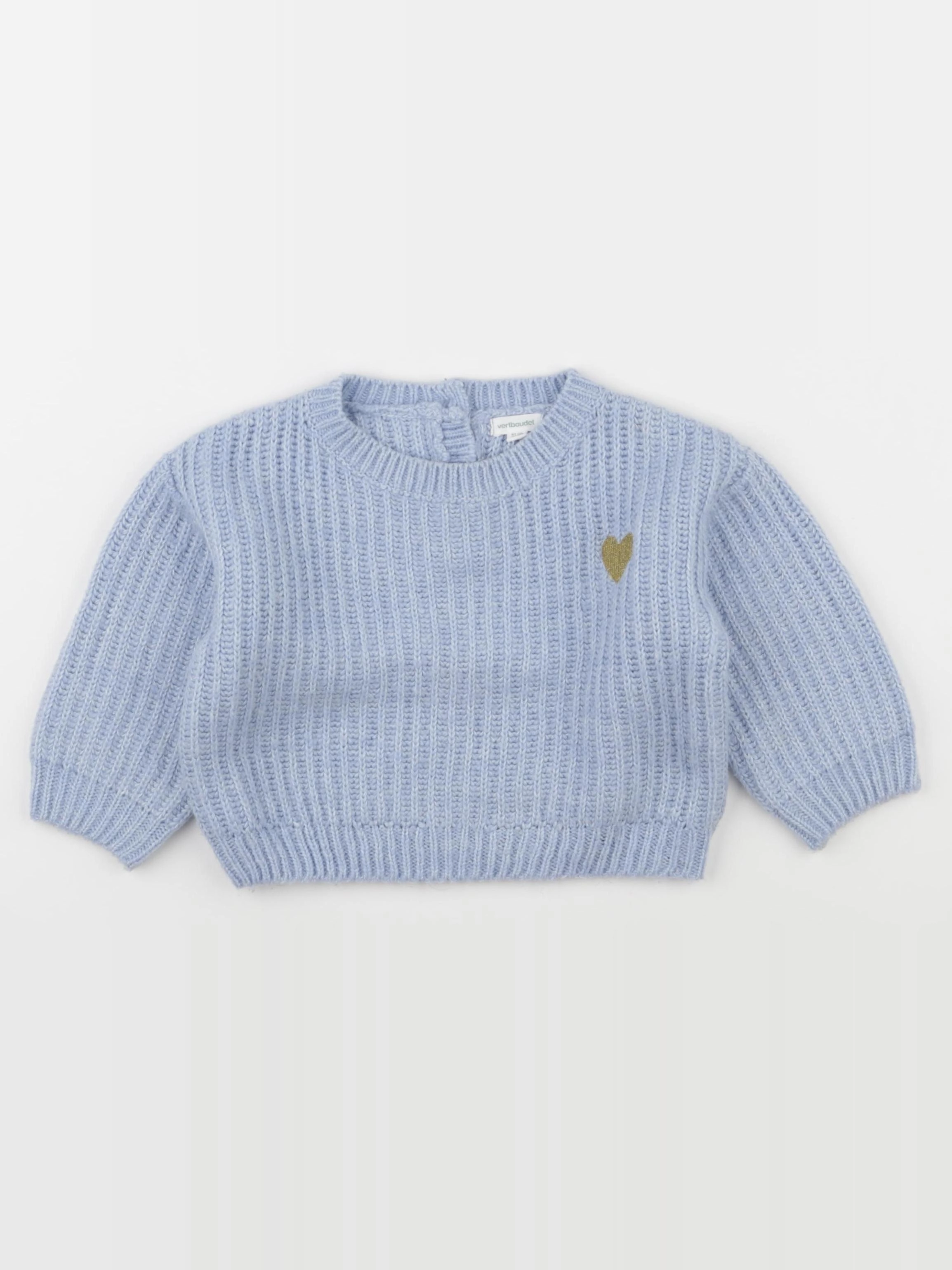 Vertbaudet - pull bleu - 18 mois