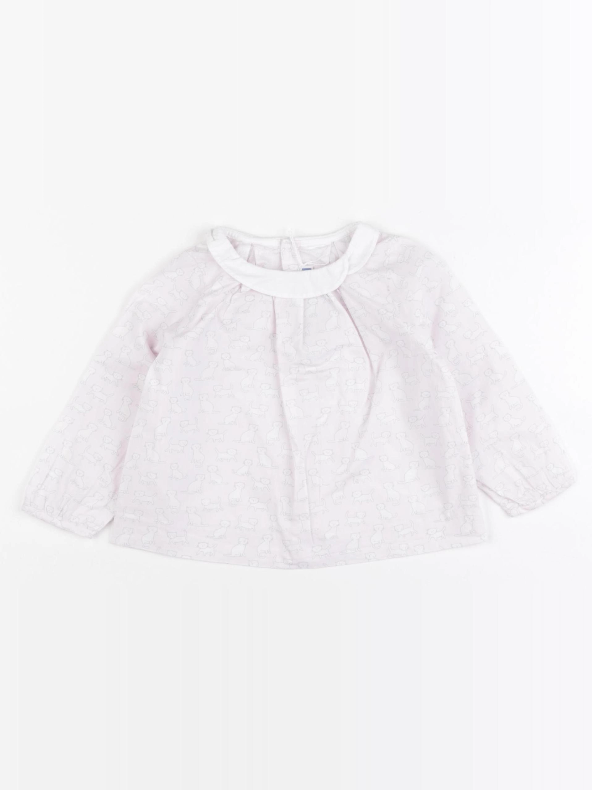 Jacadi - blouse rose - 12 mois