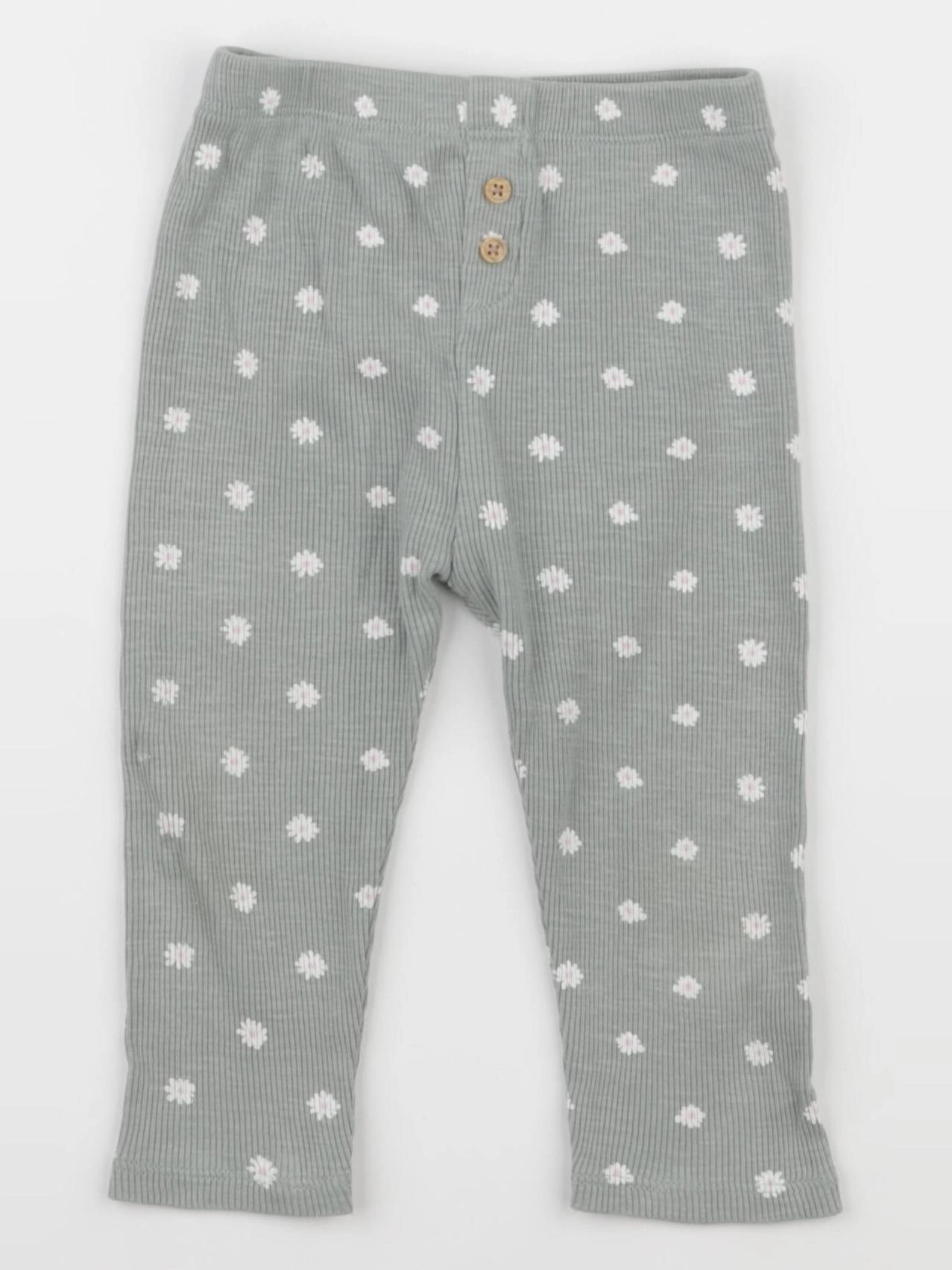 Vertbaudet - legging vert - 18 mois