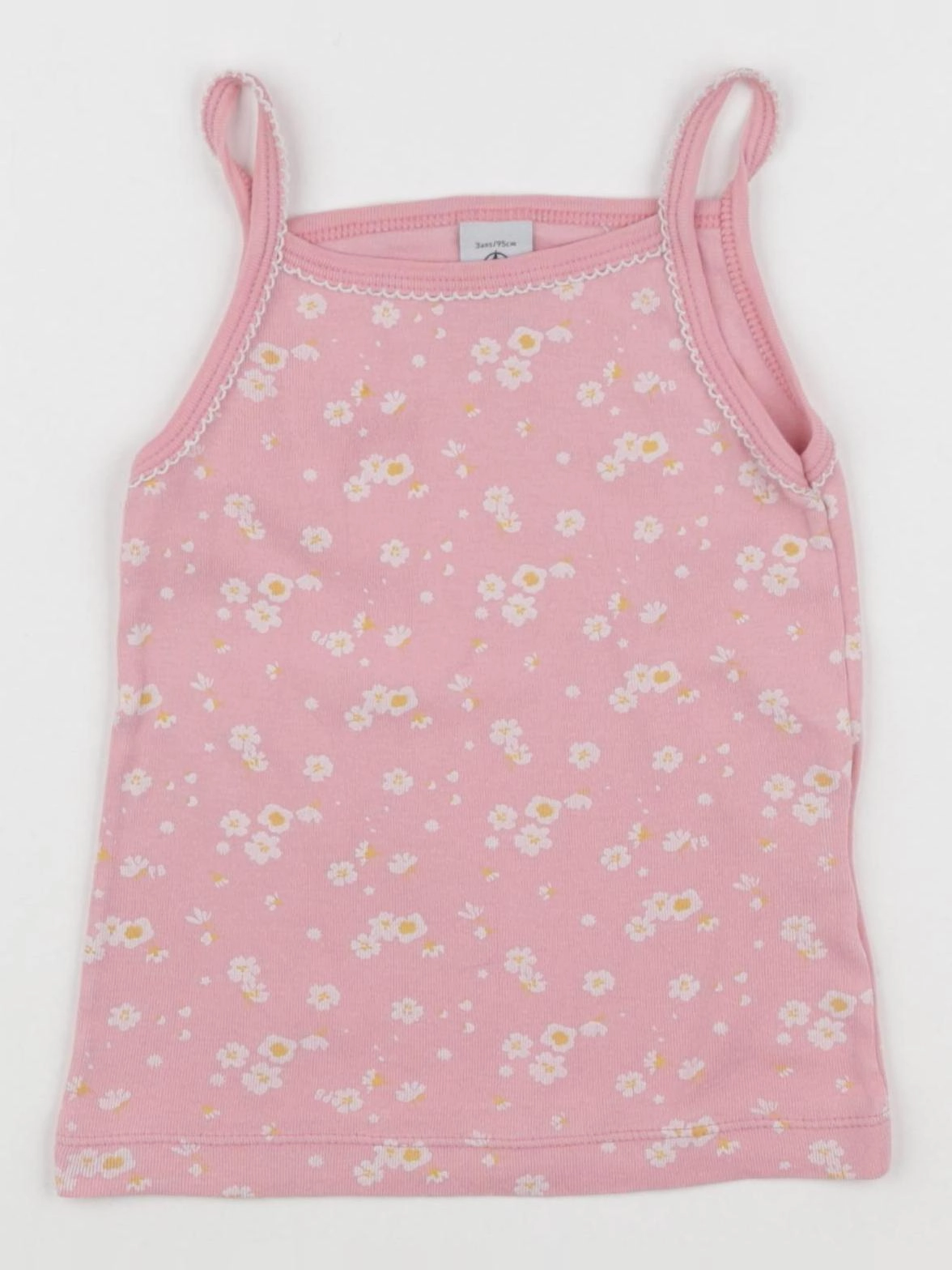 Petit Bateau - maillot de corps rose - 3 ans