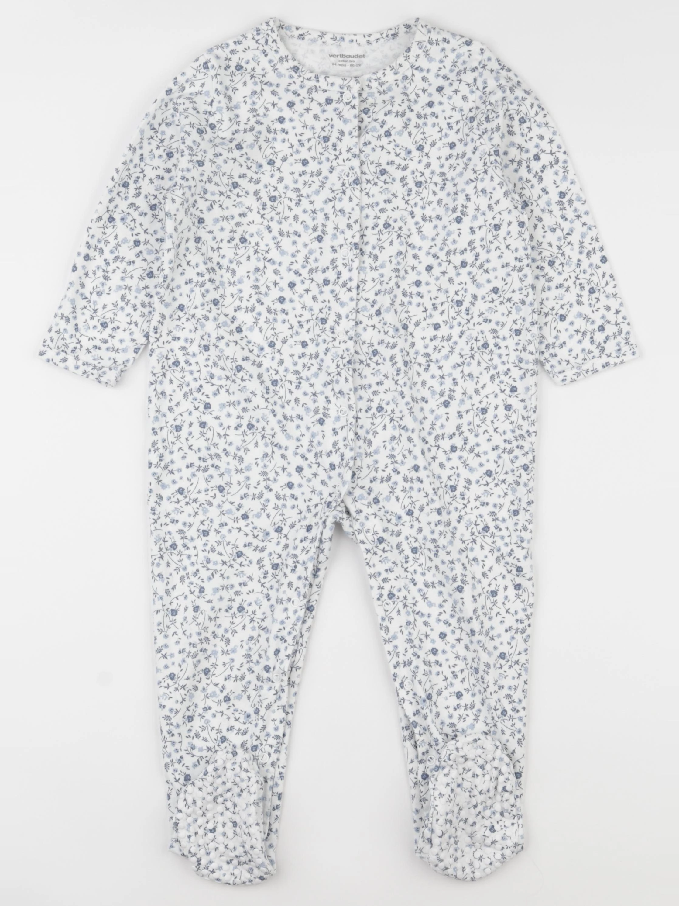 Vertbaudet - pyjama coton blanc - 2 ans