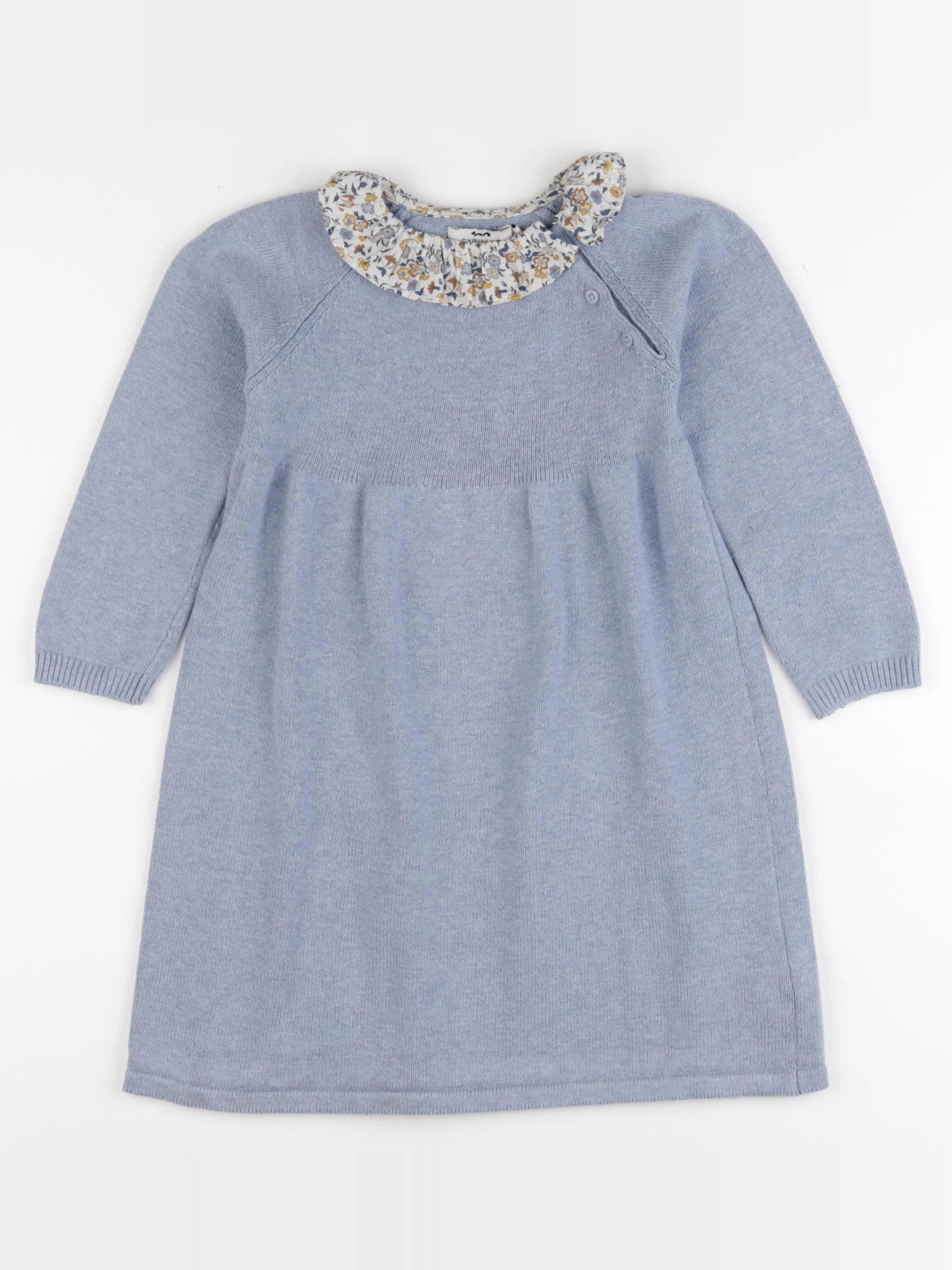 Cyrillus - robe bleu - 36 mois