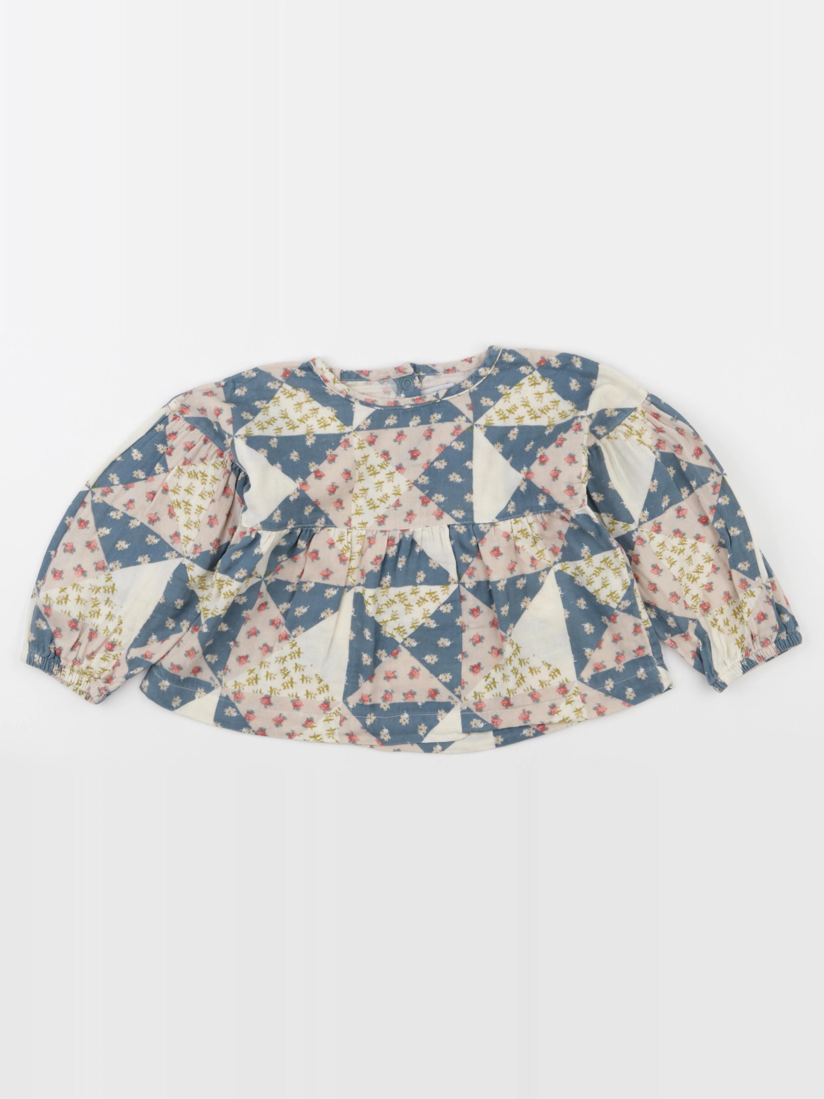 Petit Bateau - blouse multicolore - 3 ans