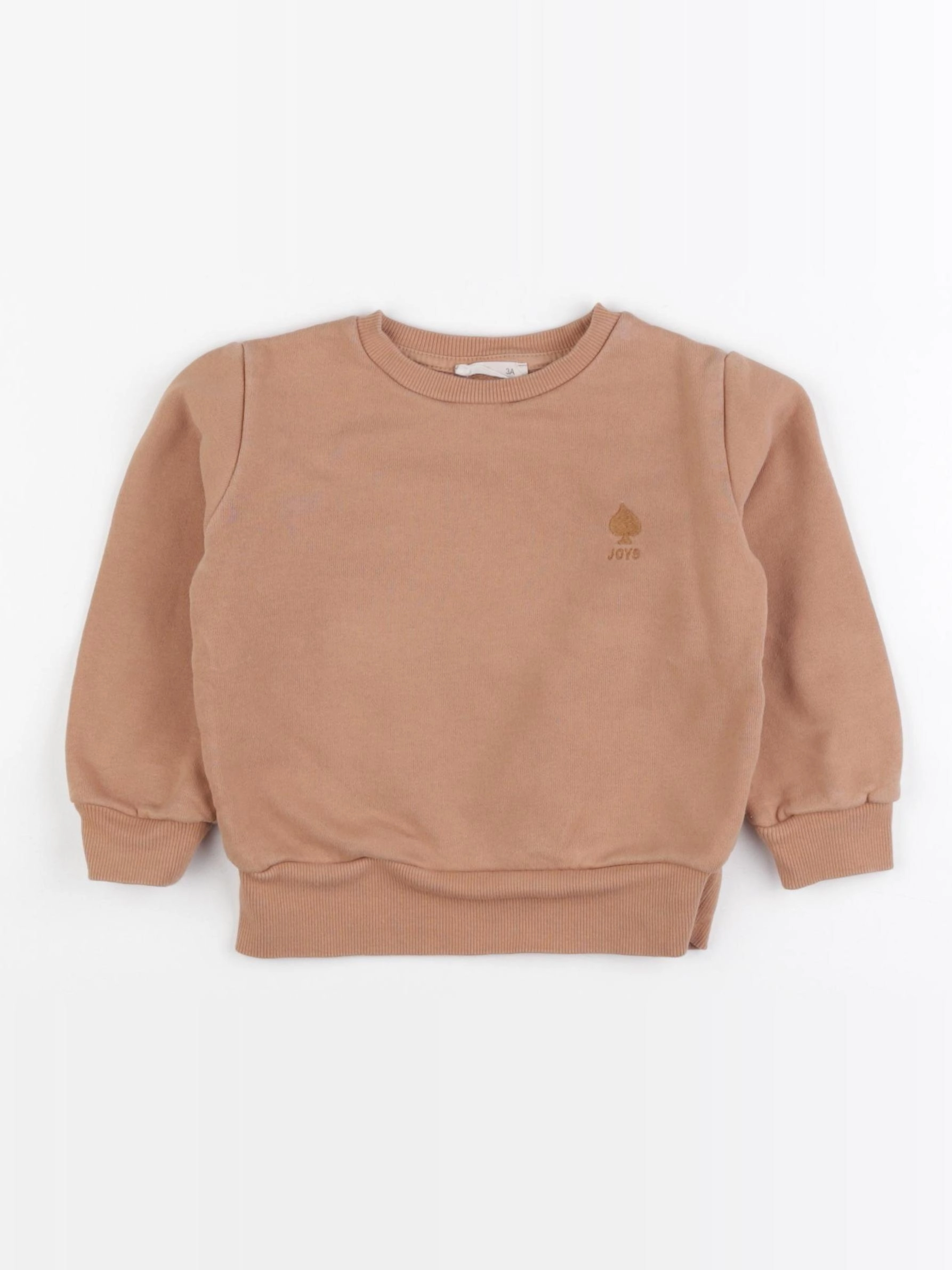 Little Cigogne - sweat marron - 3 ans