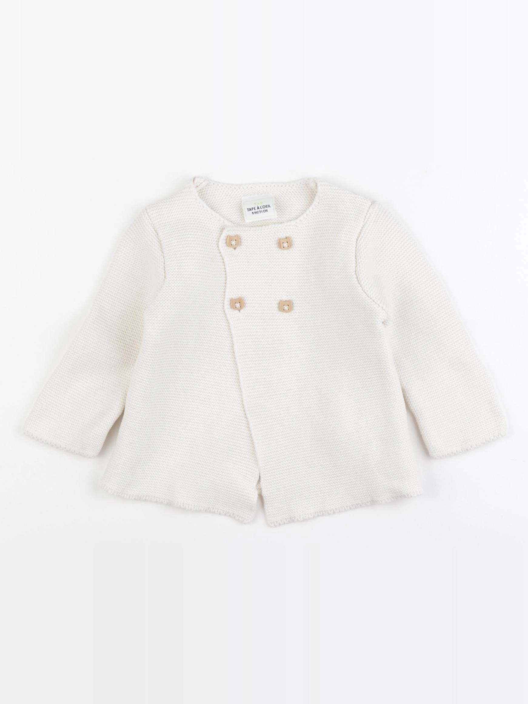 Tape à l'oeil - gilet beige - 9 mois