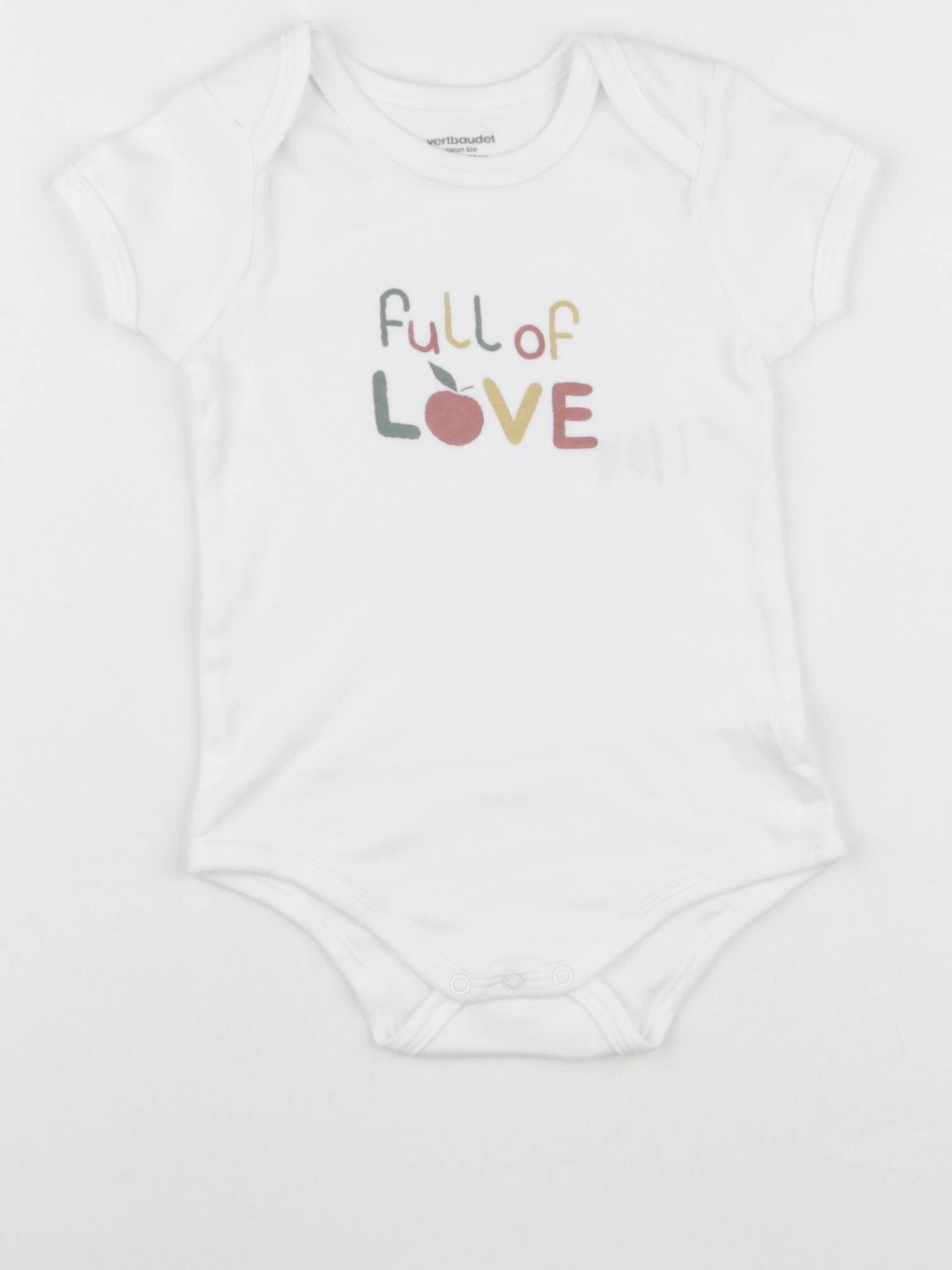 Vertbaudet - body blanc - 24 mois