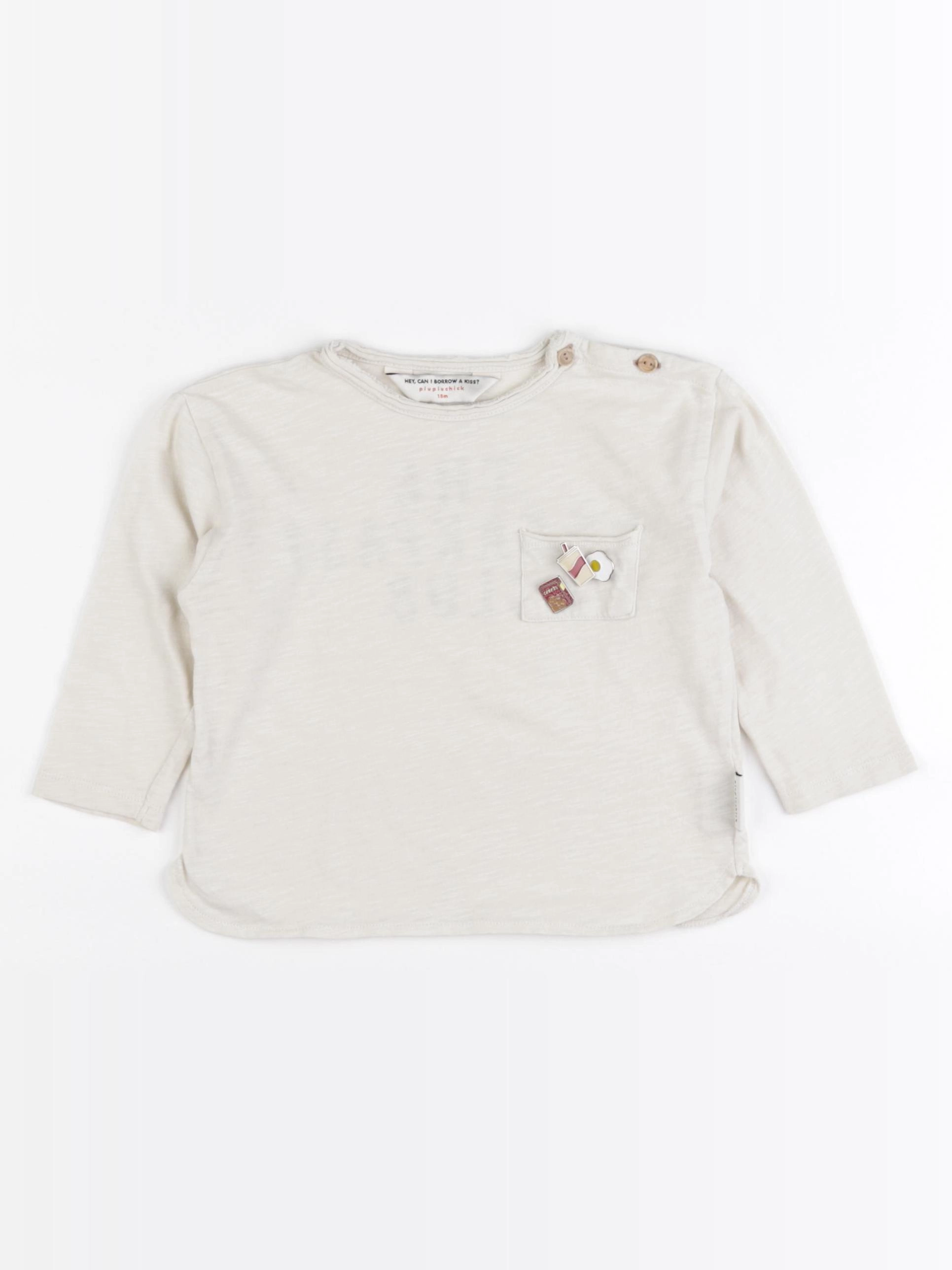 Piupiuchick - tee-shirt beige - 18 mois