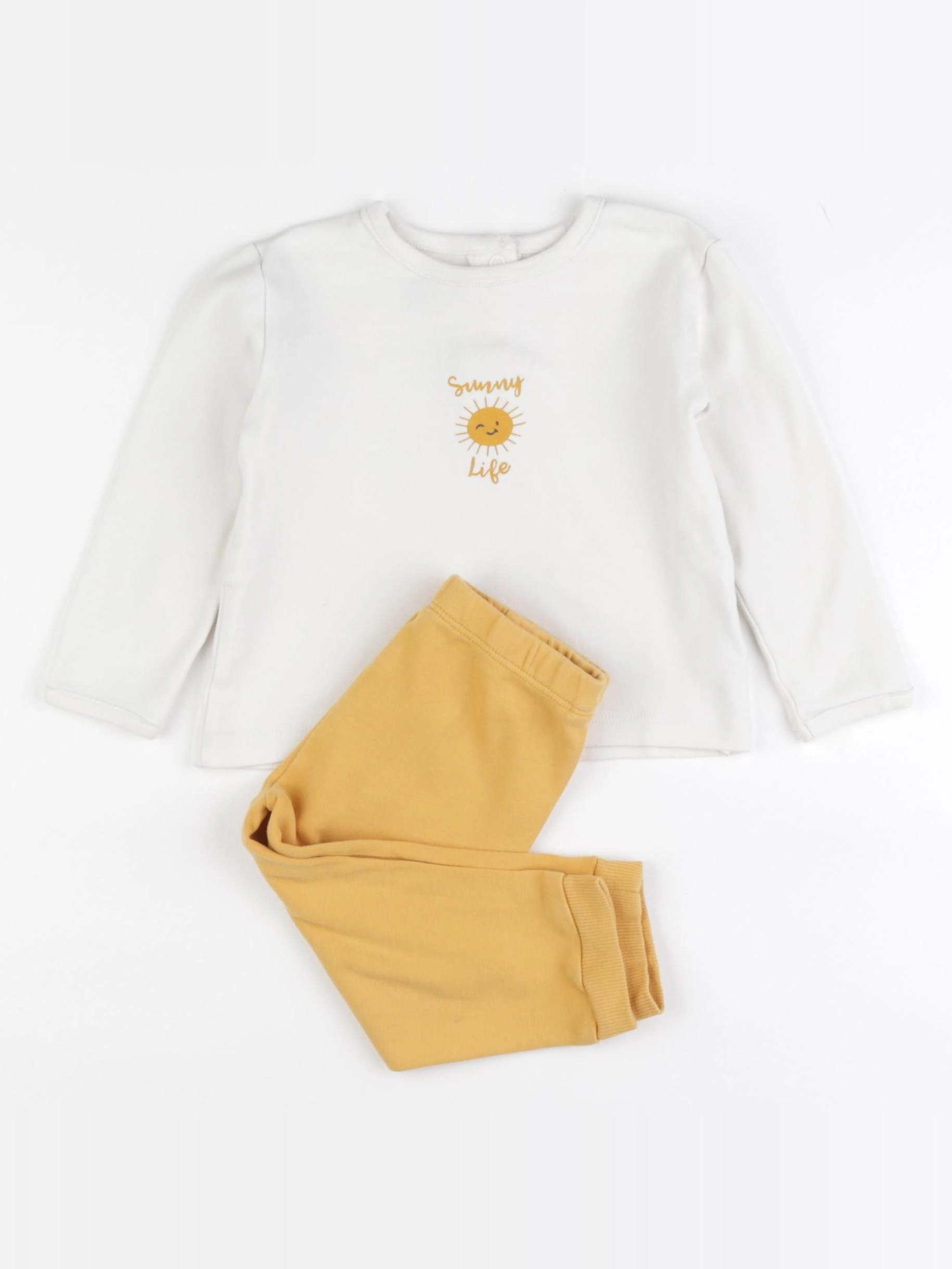 La Redoute - pyjama coton jaune - 18 mois