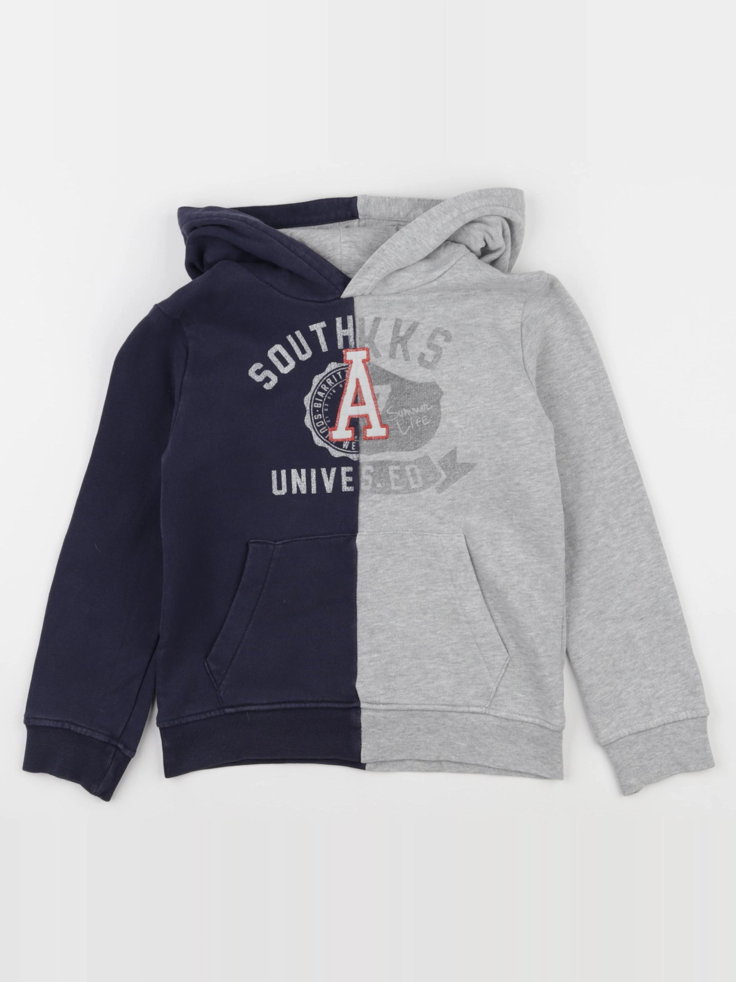 IKKS - sweat bleu, gris - 6 ans
