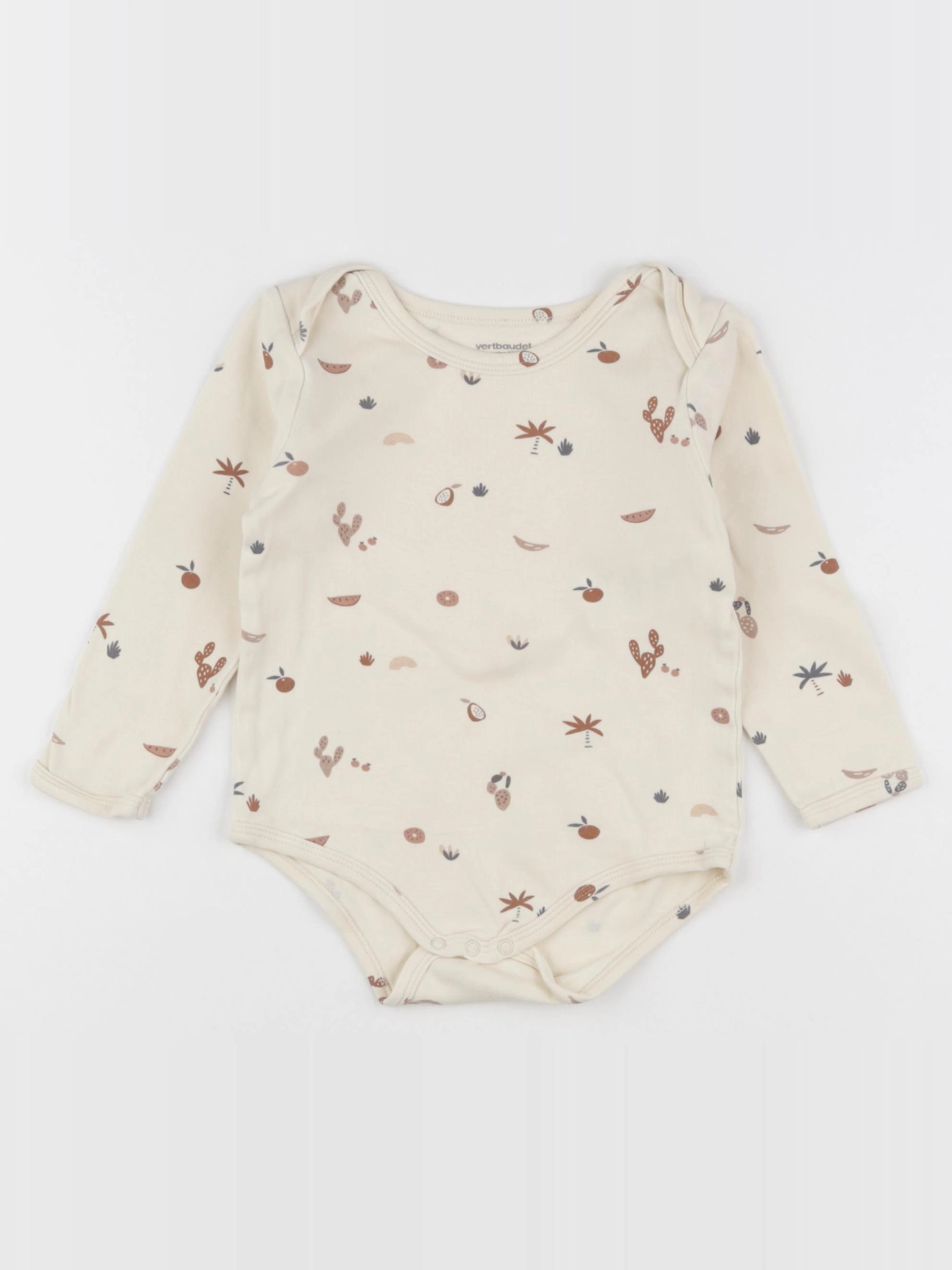 Vertbaudet - body beige - 24 mois