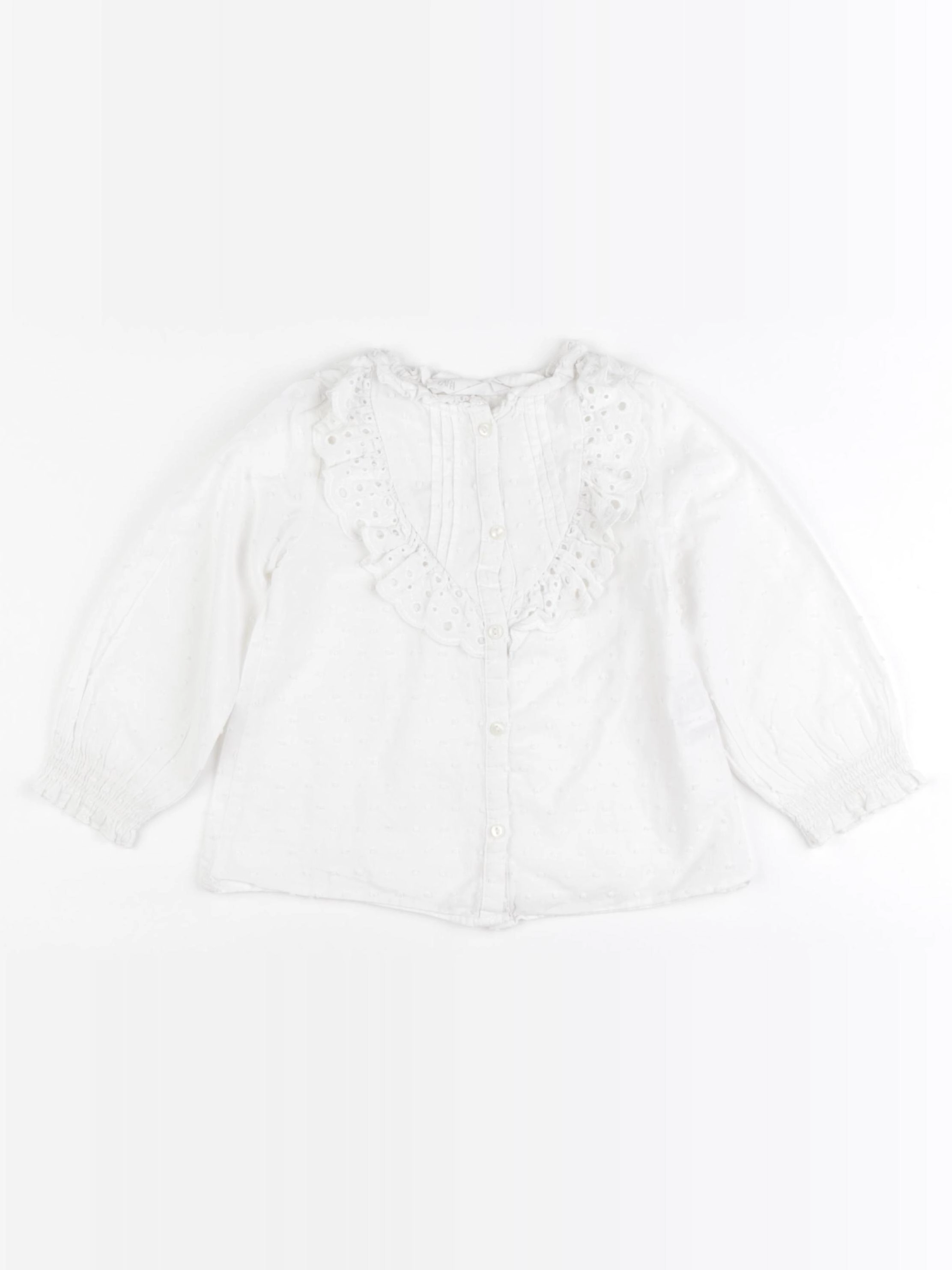 Zara - blouse blanc - 2/3 ans