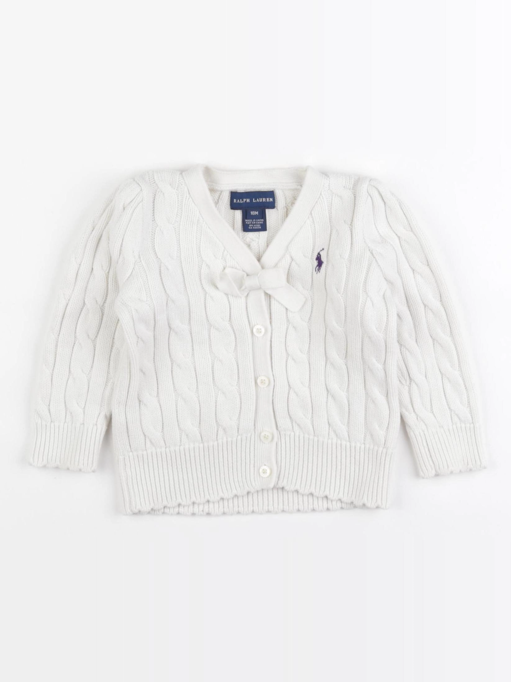 Ralph Lauren - gilet blanc - 18 mois