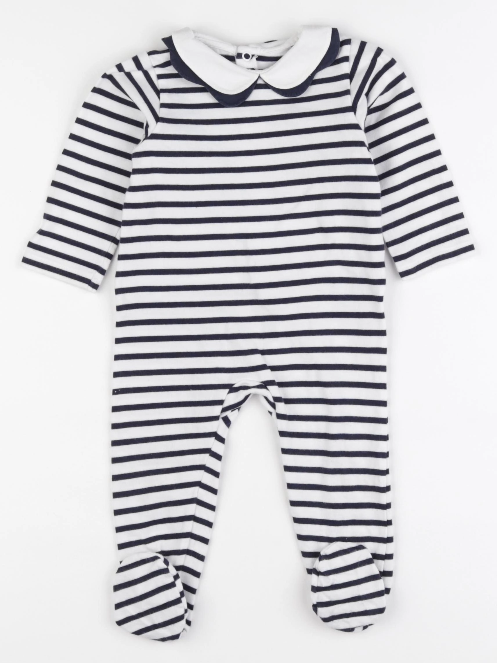 Jacadi - pyjama coton bleu - 12 mois
