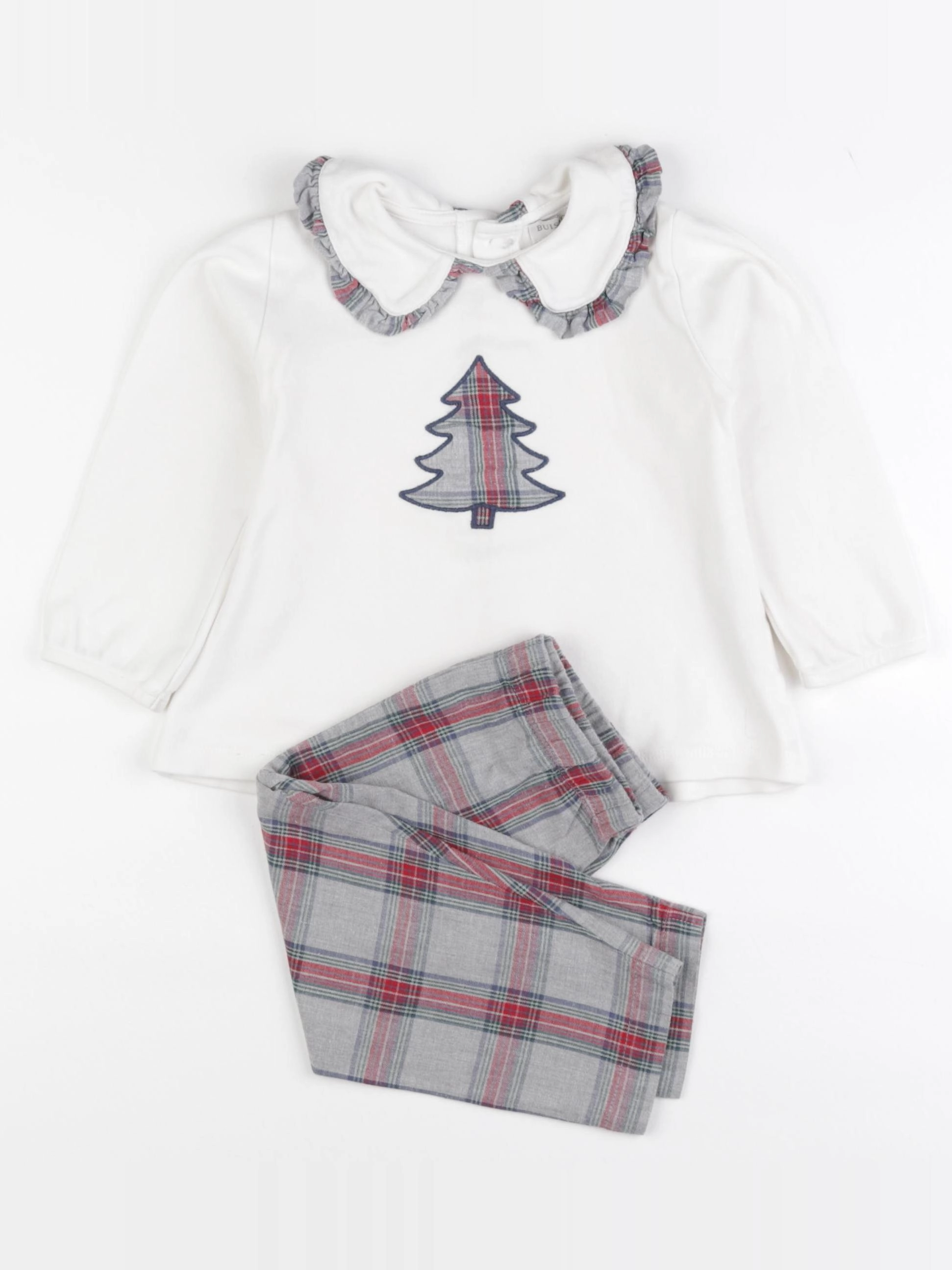 Buissonnière - pyjama coton blanc - 18/24 mois