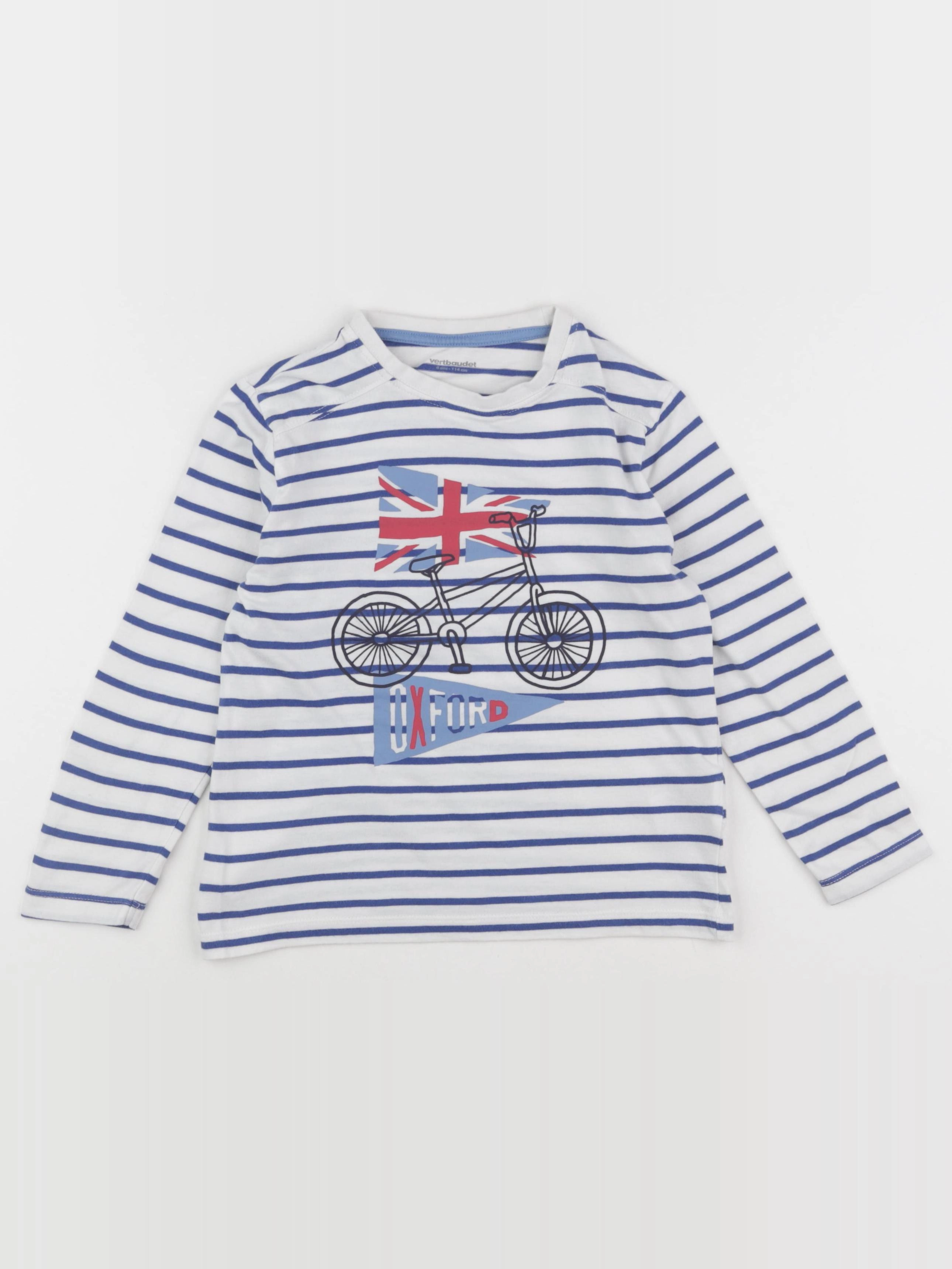 Vertbaudet - tee-shirt blanc - 6 ans