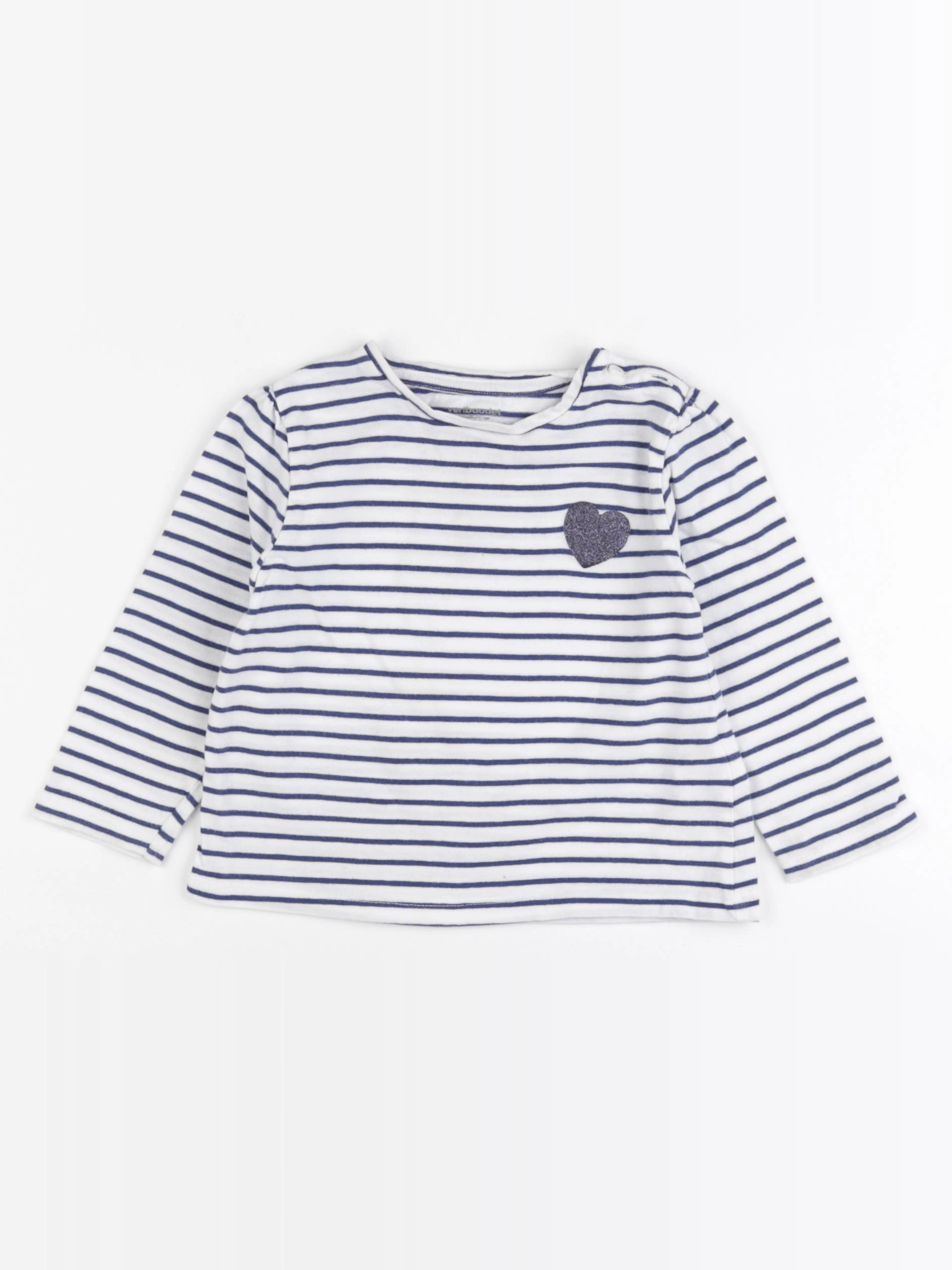 Vertbaudet - tee-shirt bleu - 18 mois