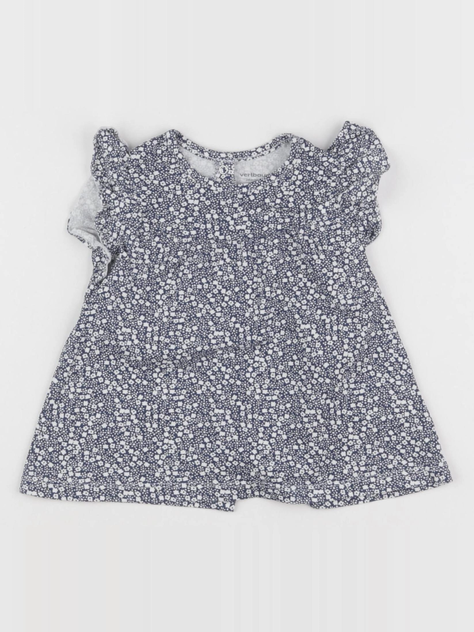 Vertbaudet - tee-shirt bleu - 24 mois