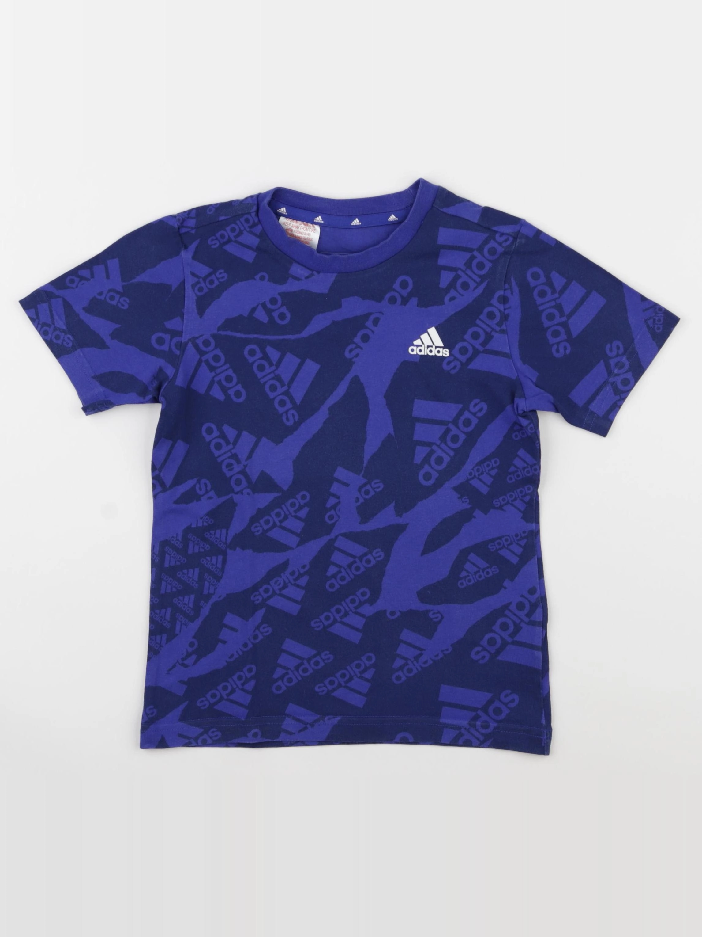 Adidas - tee-shirt bleu - 5/6 ans