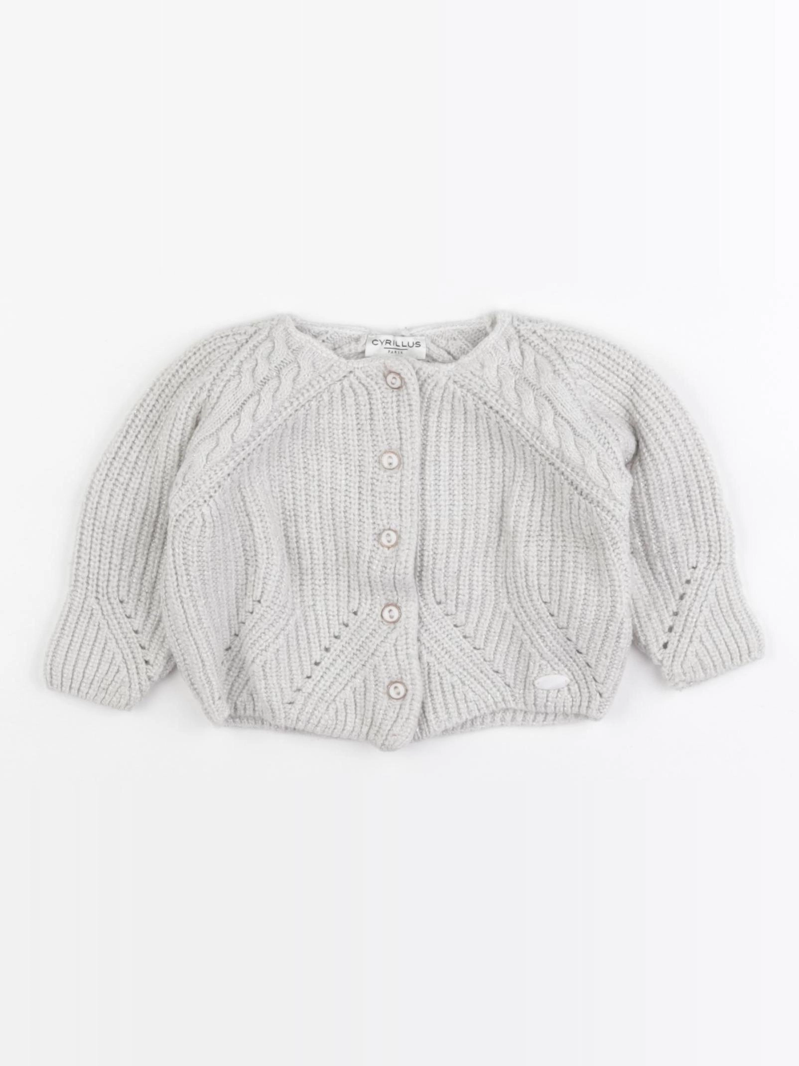 Cyrillus - gilet gris, or - 9 mois