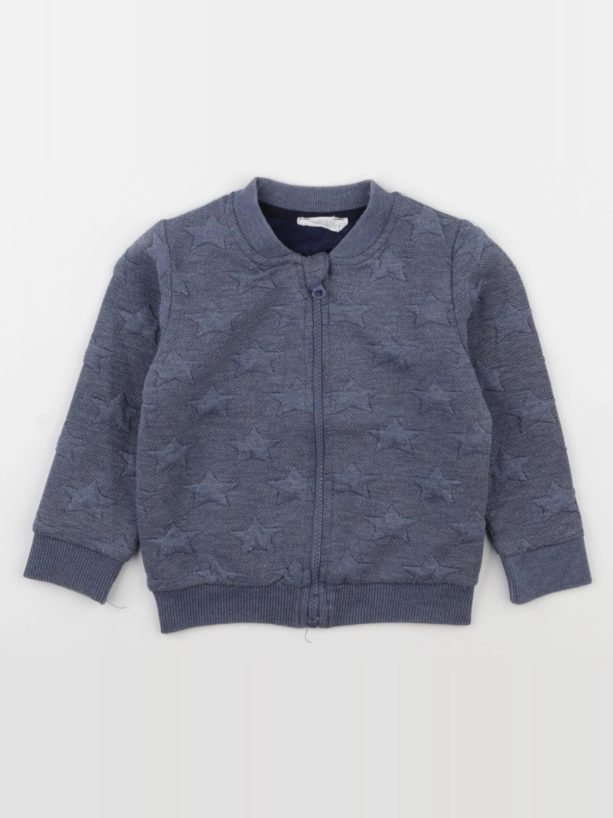 Storytelling - gilet bleu - 2 ans