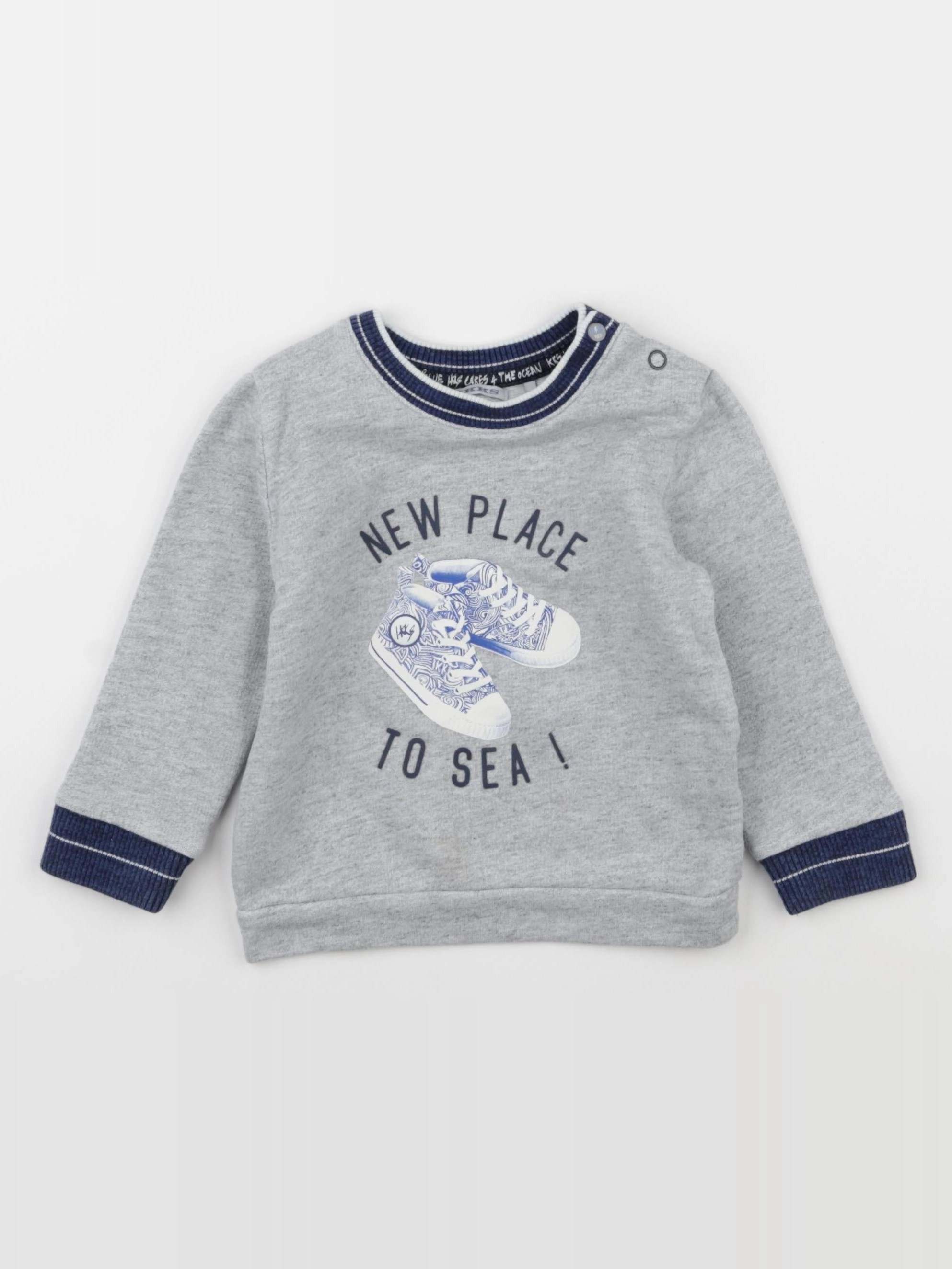 IKKS - sweat gris - 18 mois