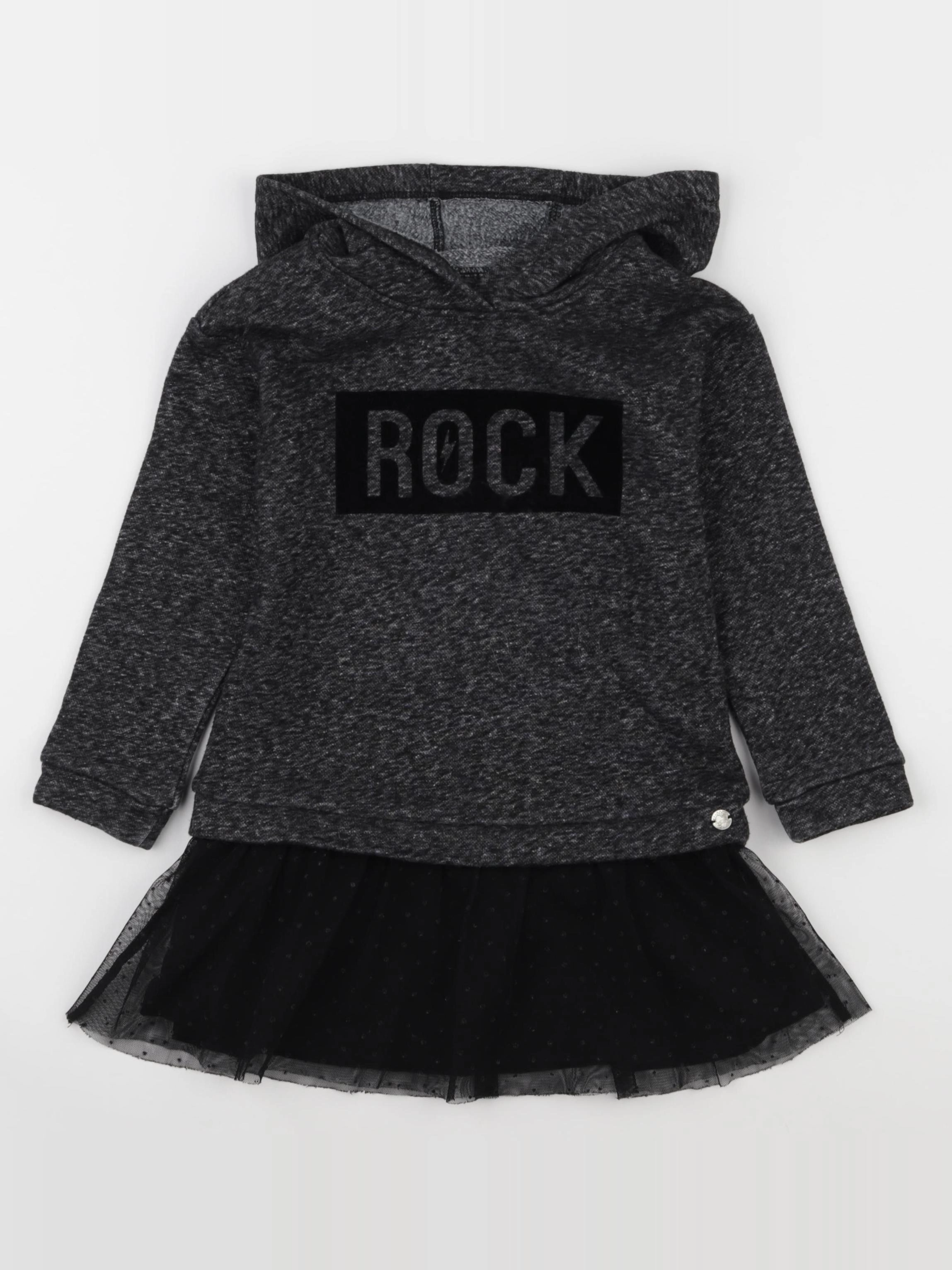 IKKS - robe noir - 4 ans