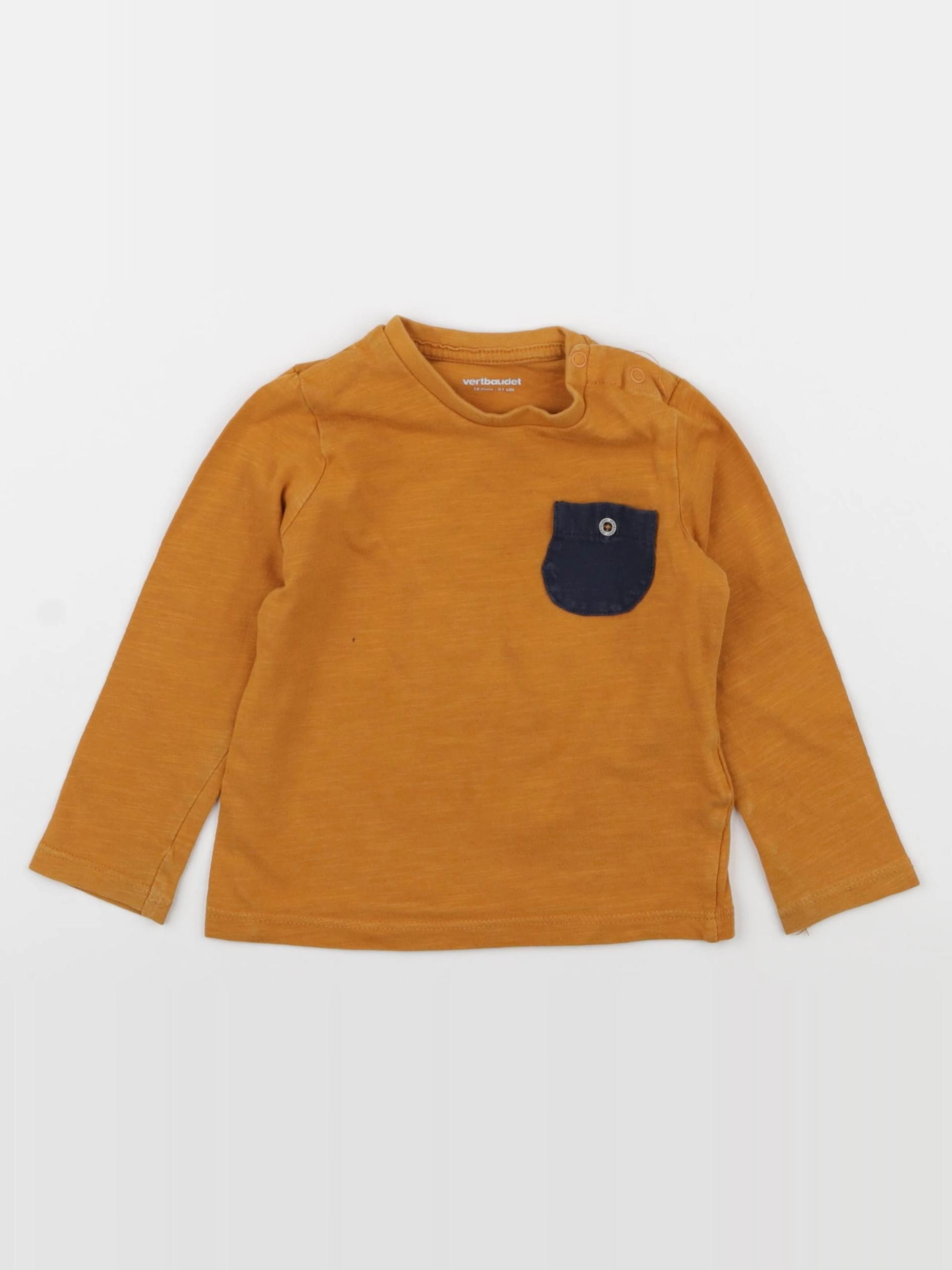 Vertbaudet - tee-shirt jaune - 18 mois