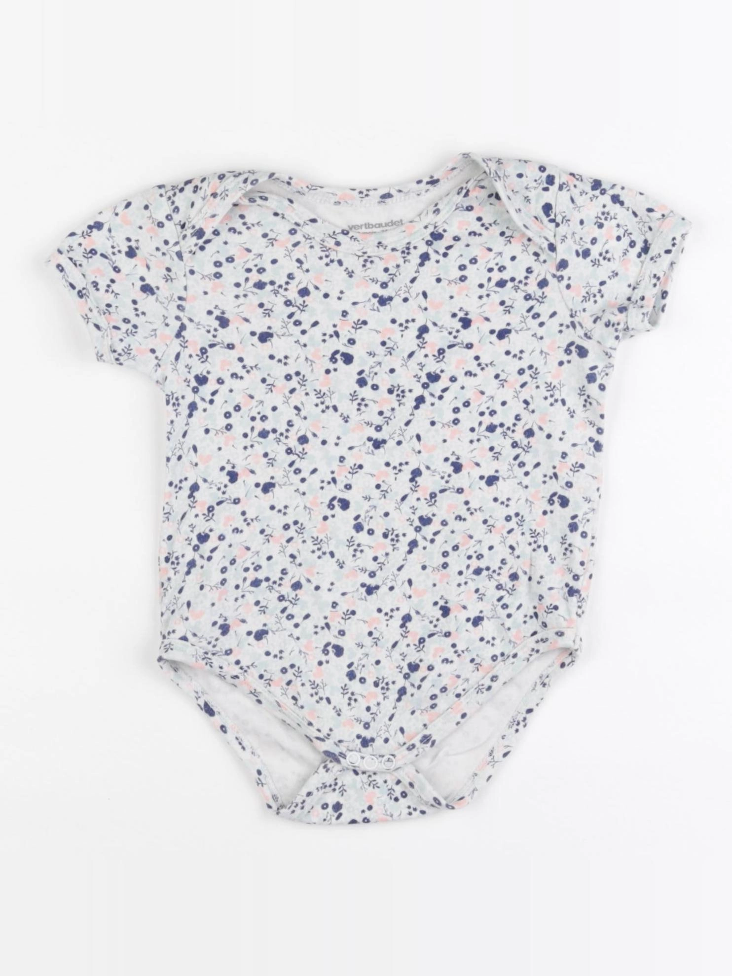 Vertbaudet - body bleu - 12 mois