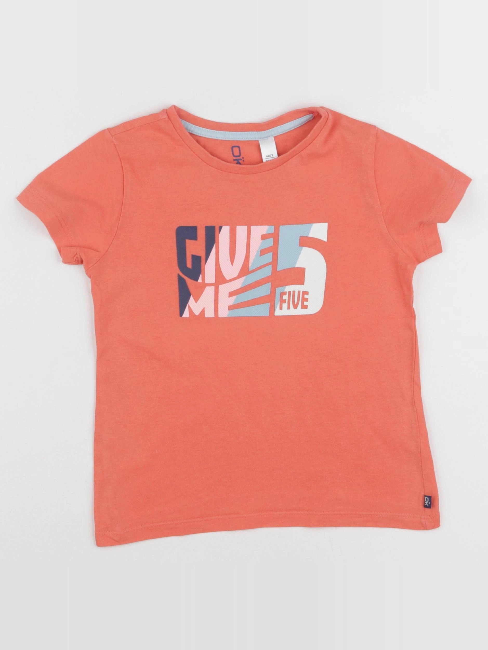 Okaidi - tee-shirt orange - 4 ans