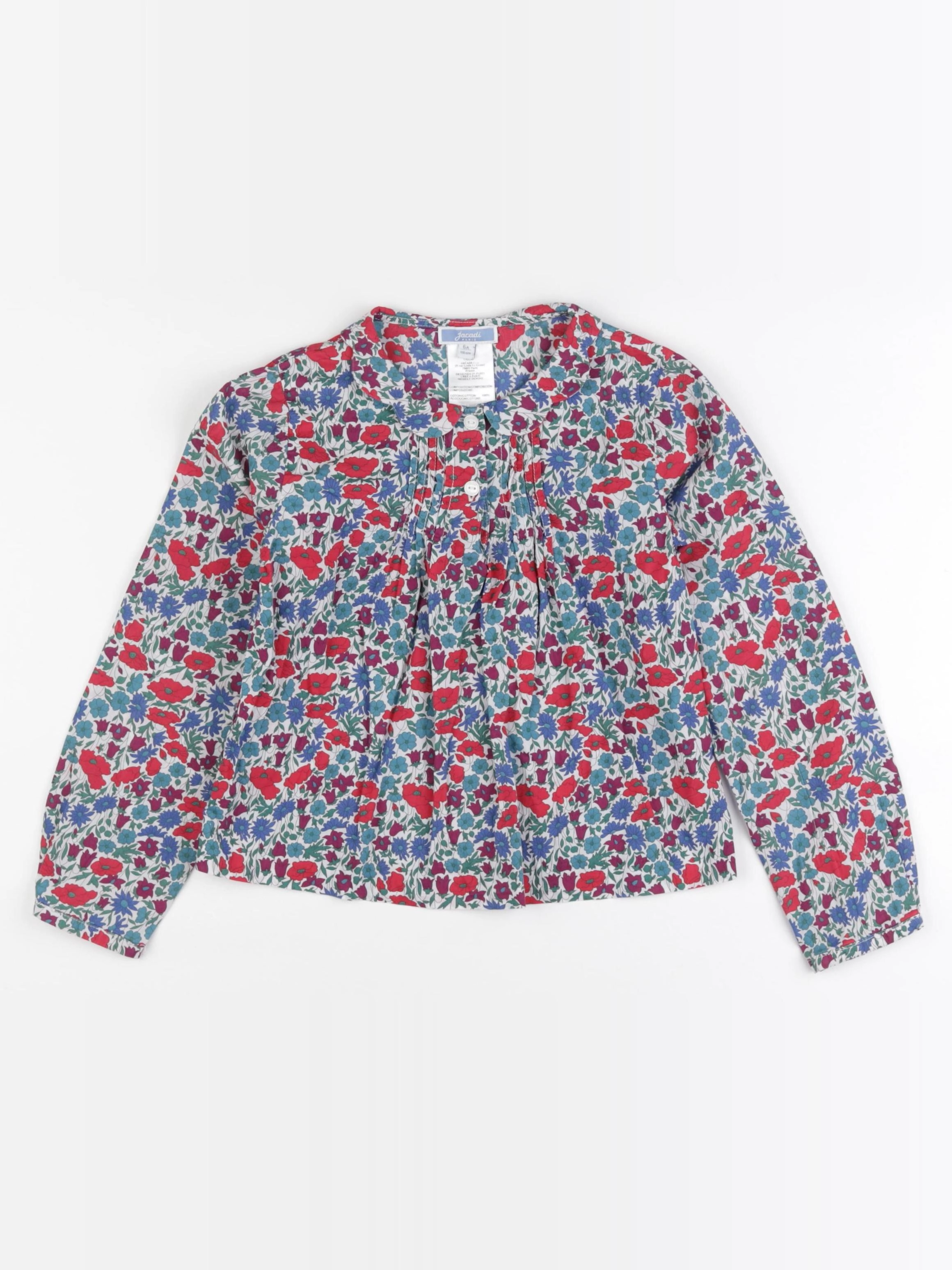 Jacadi - blouse liberty multicolore - 6 ans