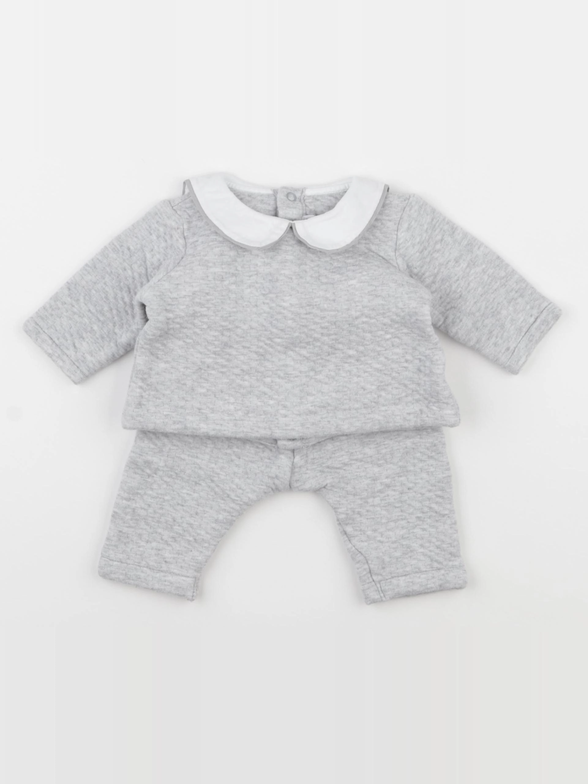 Jacadi - ensemble gris - 3 mois