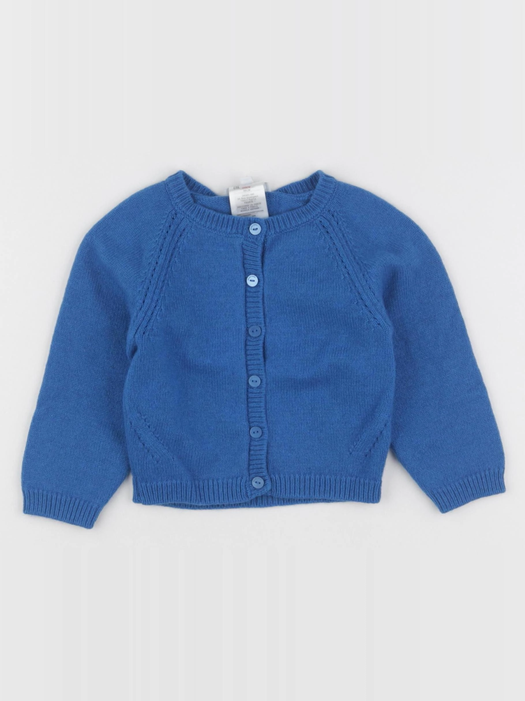 Jacadi - gilet bleu - 24 mois