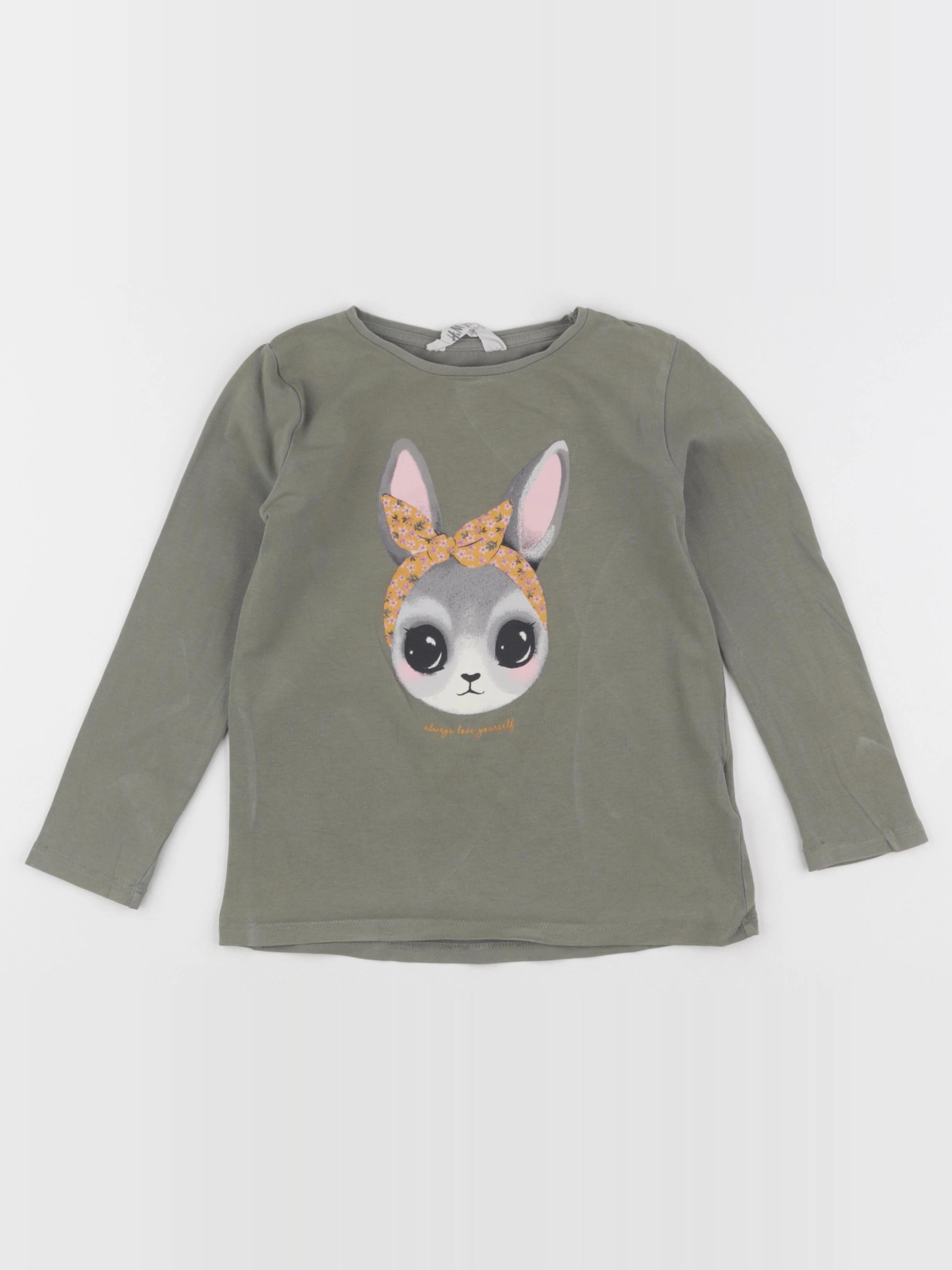 H&M - tee-shirt vert - 4/6 ans