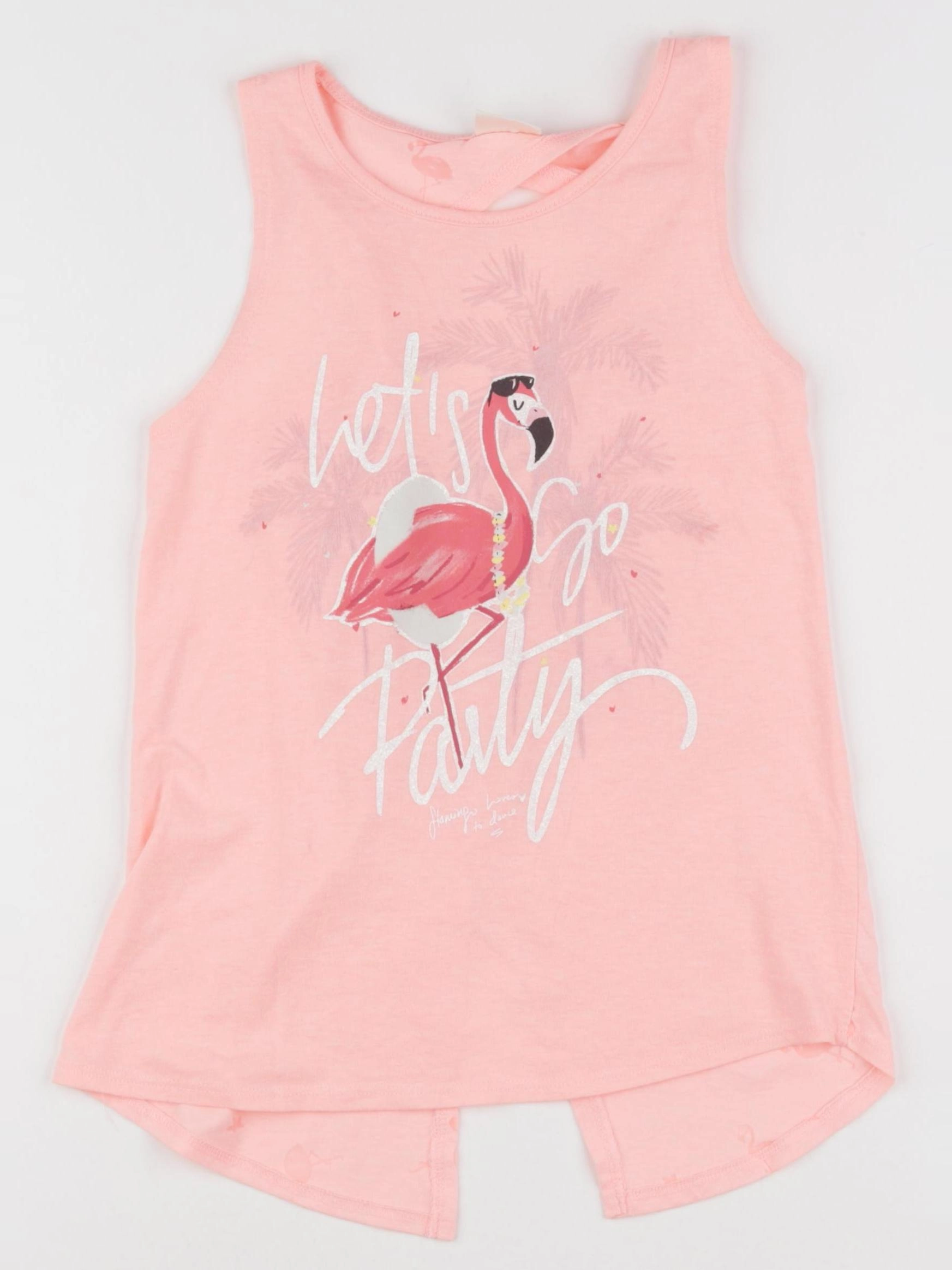 Zara - débardeur rose fluo - 8 ans