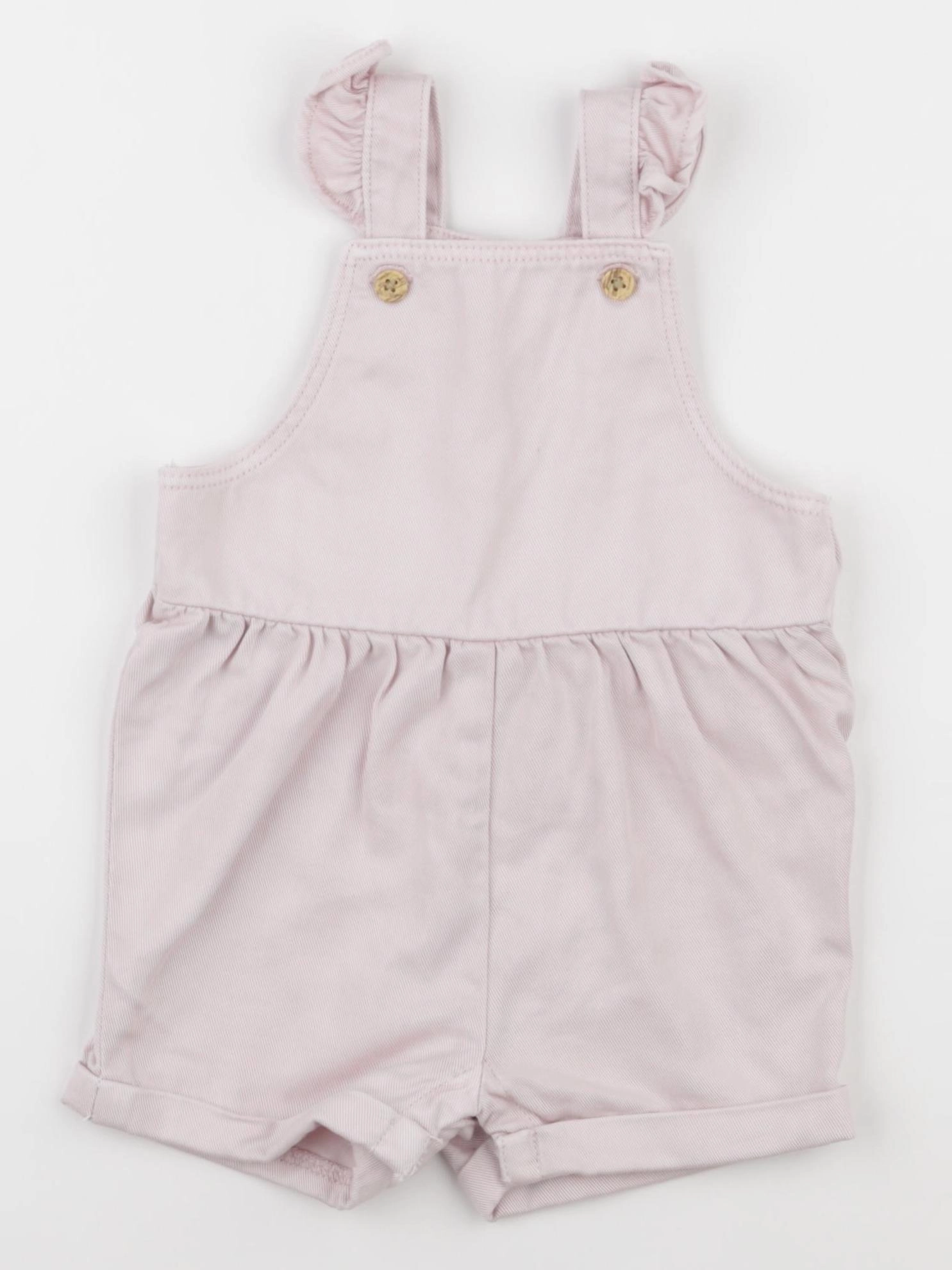 Vertbaudet - salopette rose - 12 mois