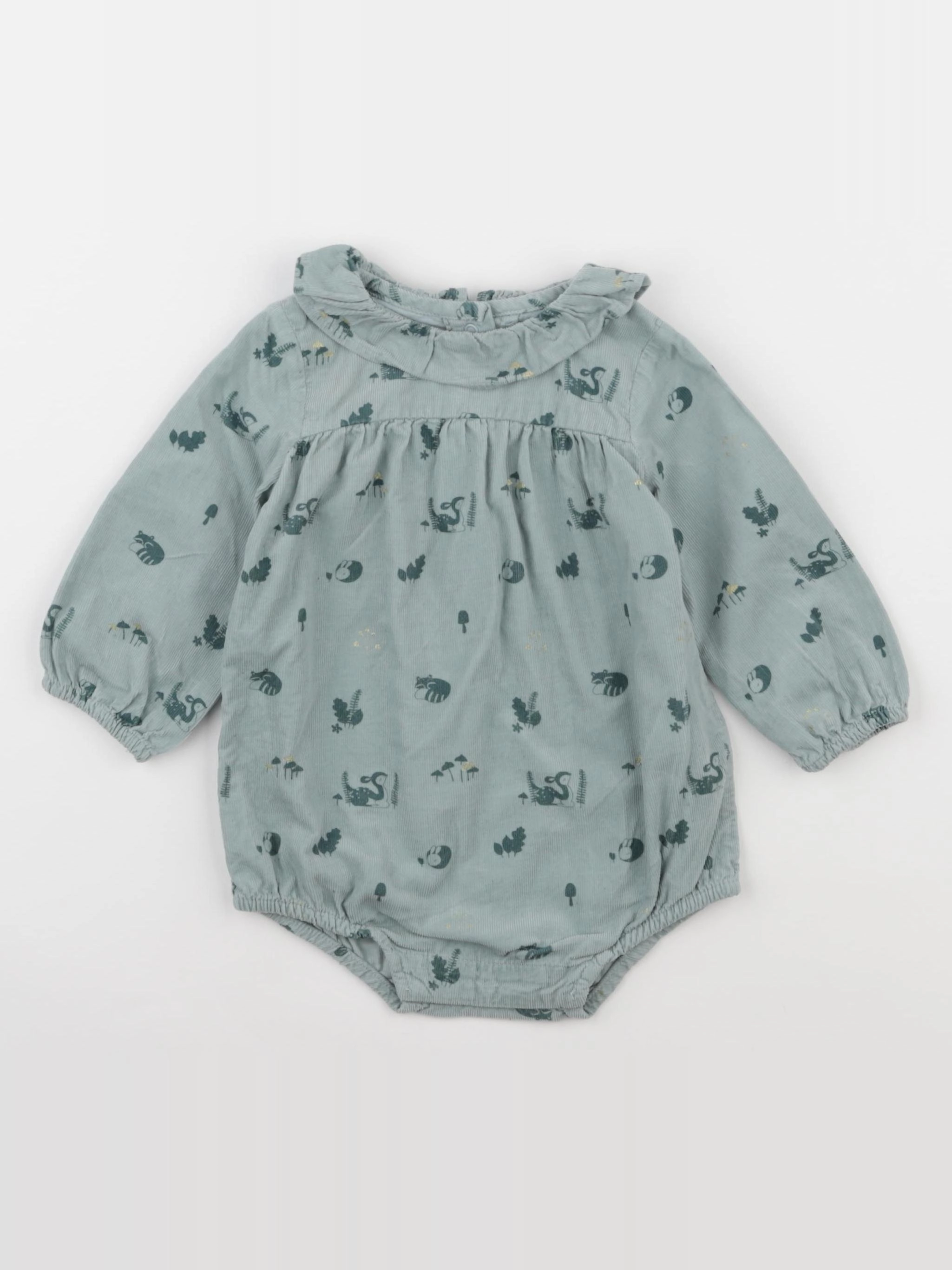 Vertbaudet - combinaison bleu - 9 mois