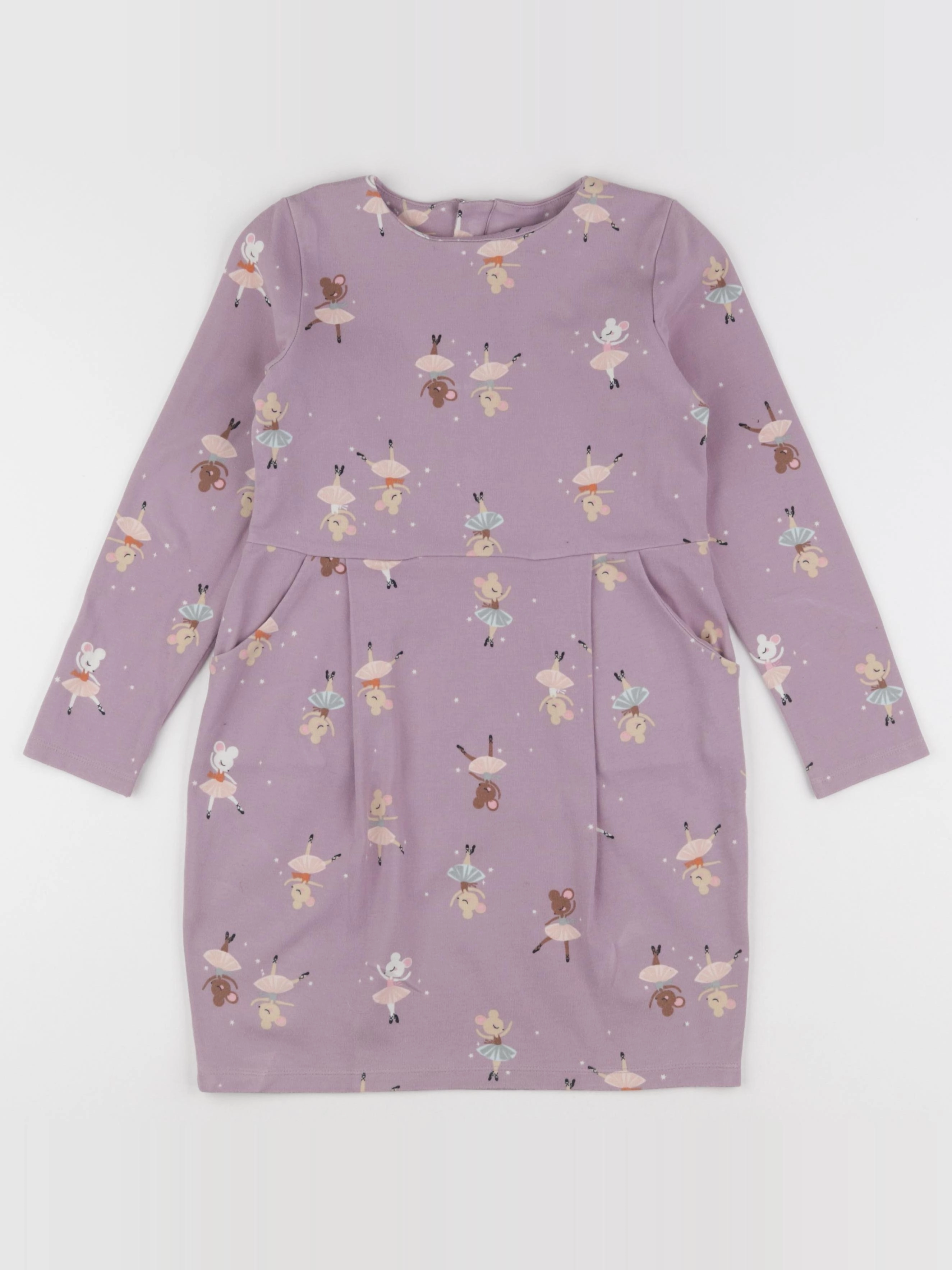 H&M - robe violet - 6/8 ans