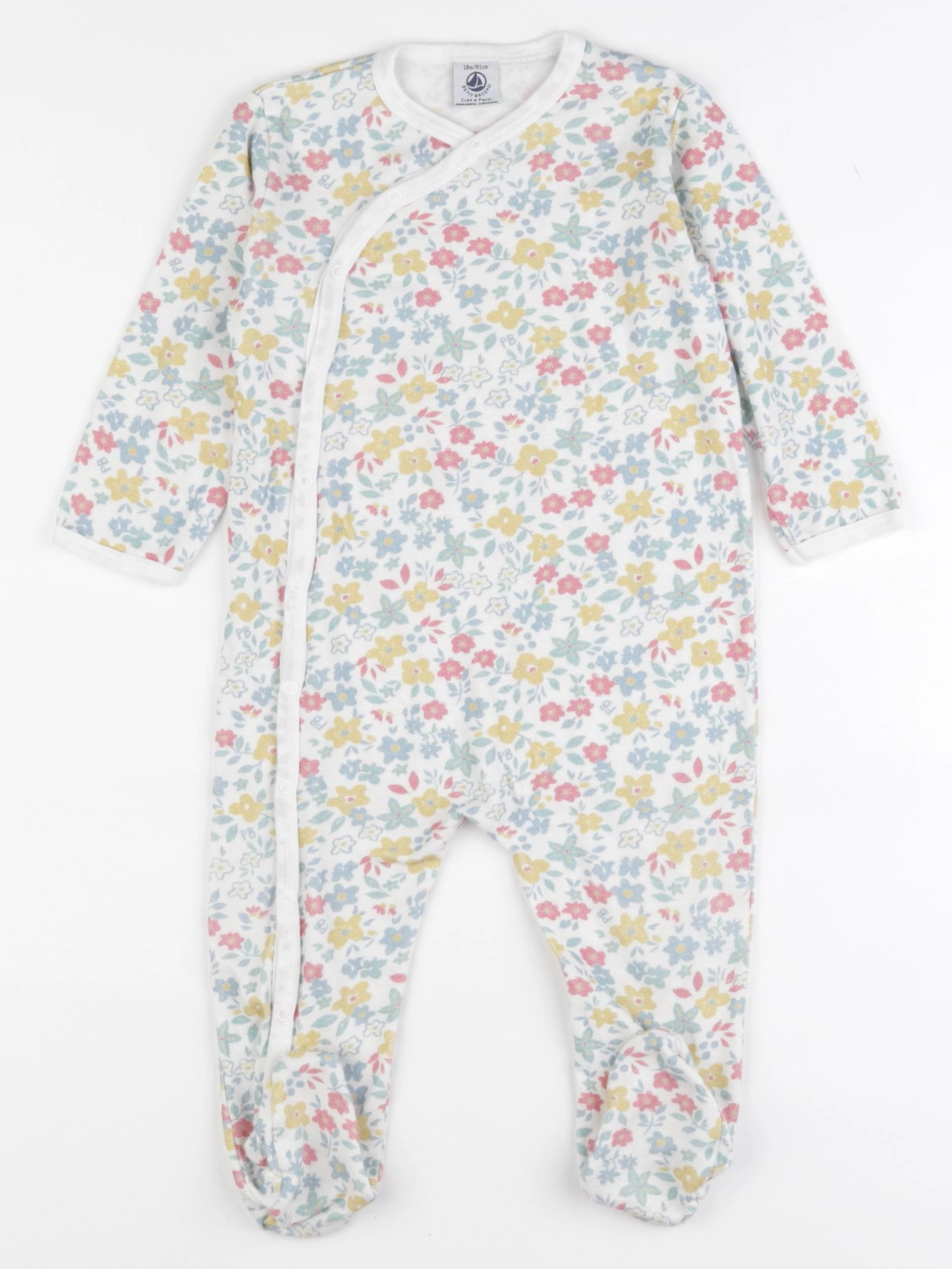 Petit Bateau - pyjama coton multicolore - 18 mois