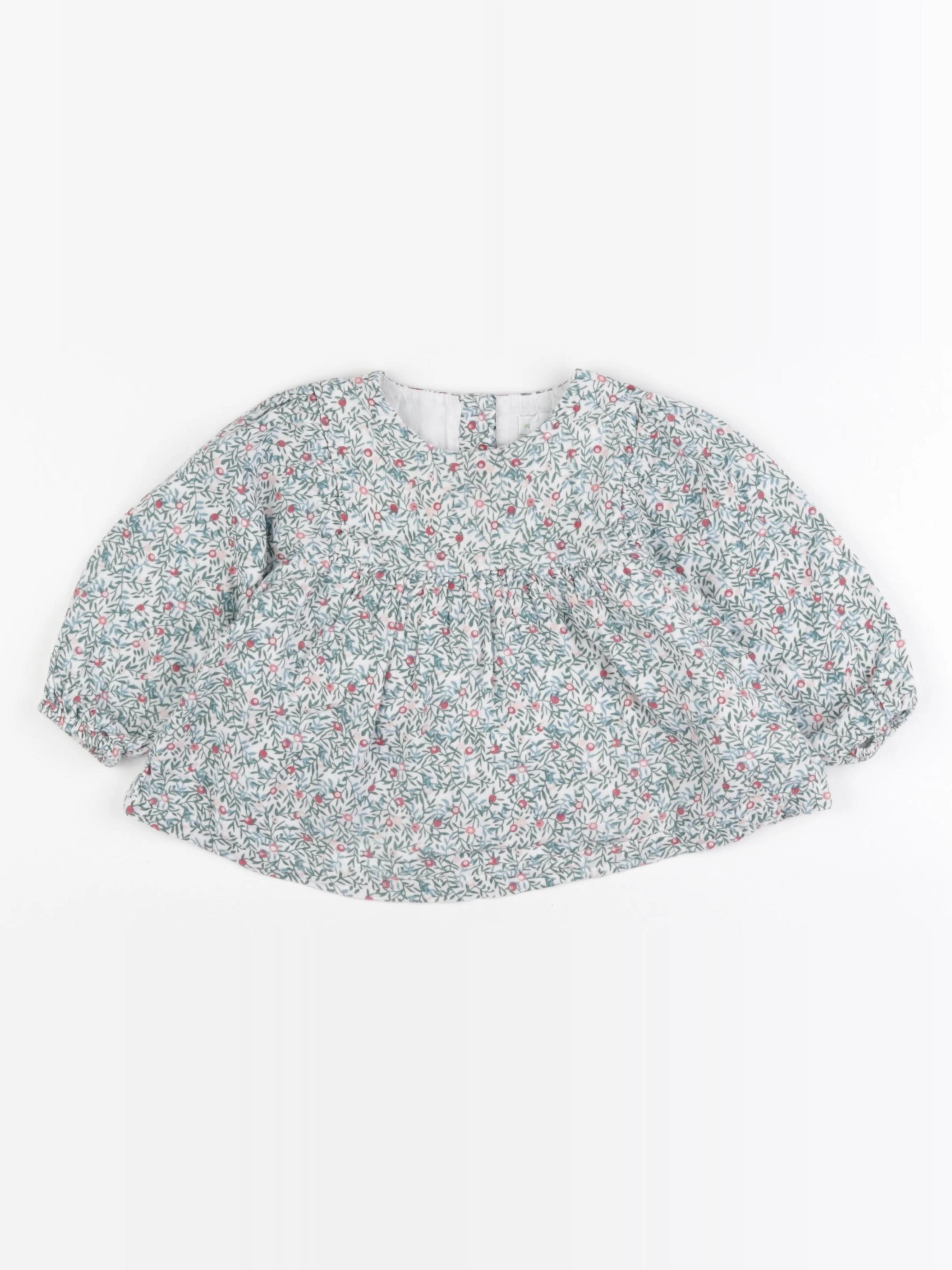 Vertbaudet - blouse vert - 18 mois