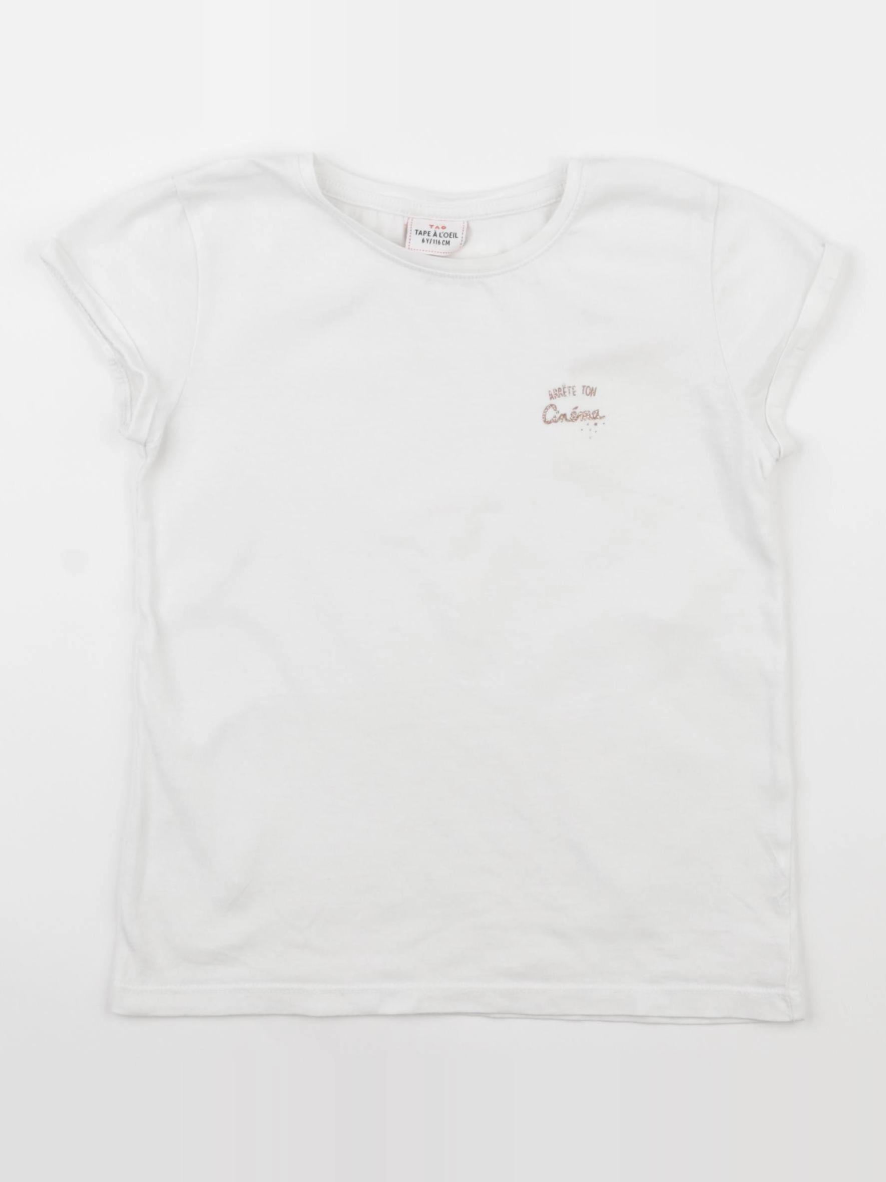 Tape à l'oeil - tee-shirt blanc - 6 ans