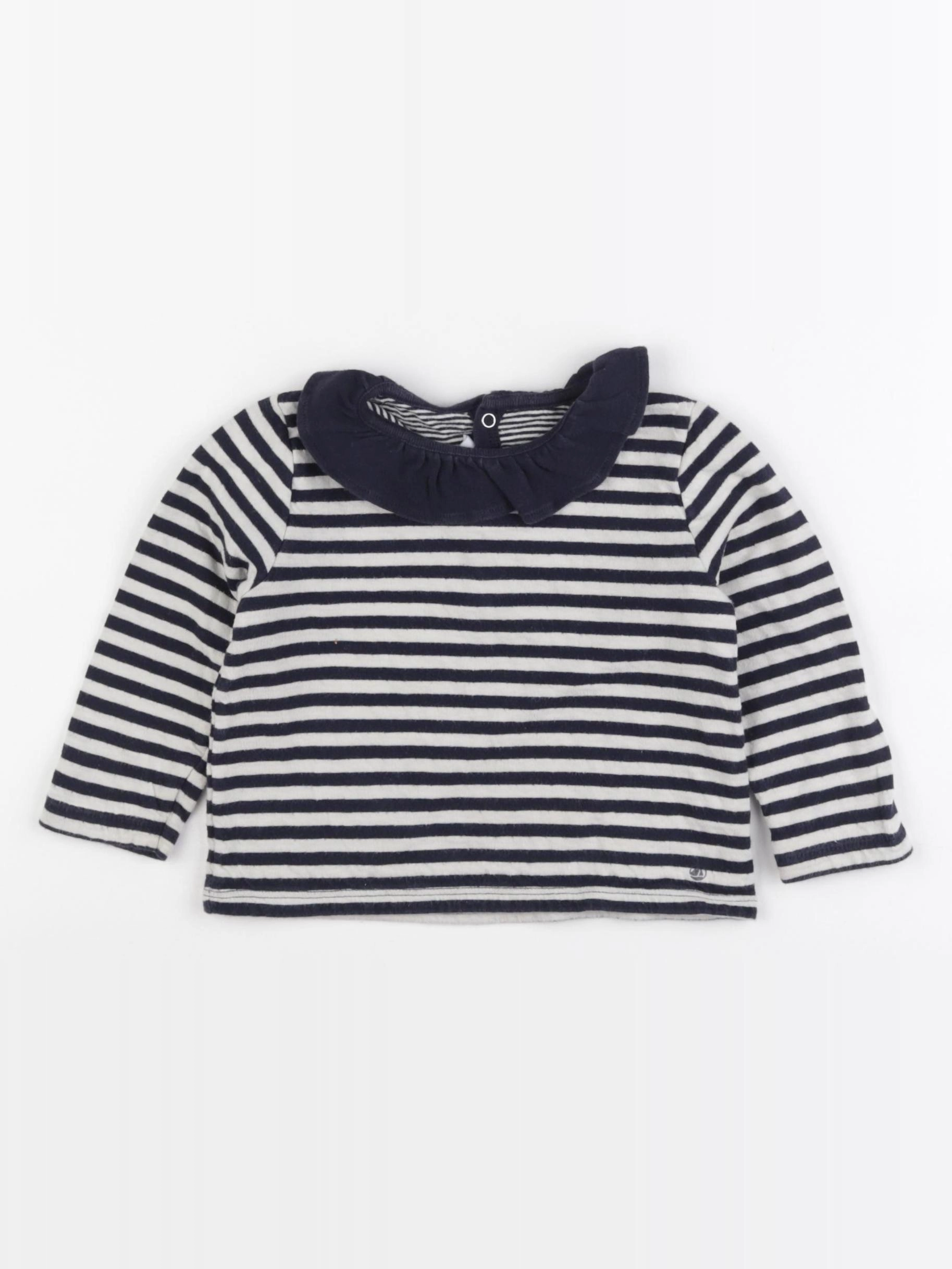 Petit Bateau - tee-shirt beige, bleu - 18 mois
