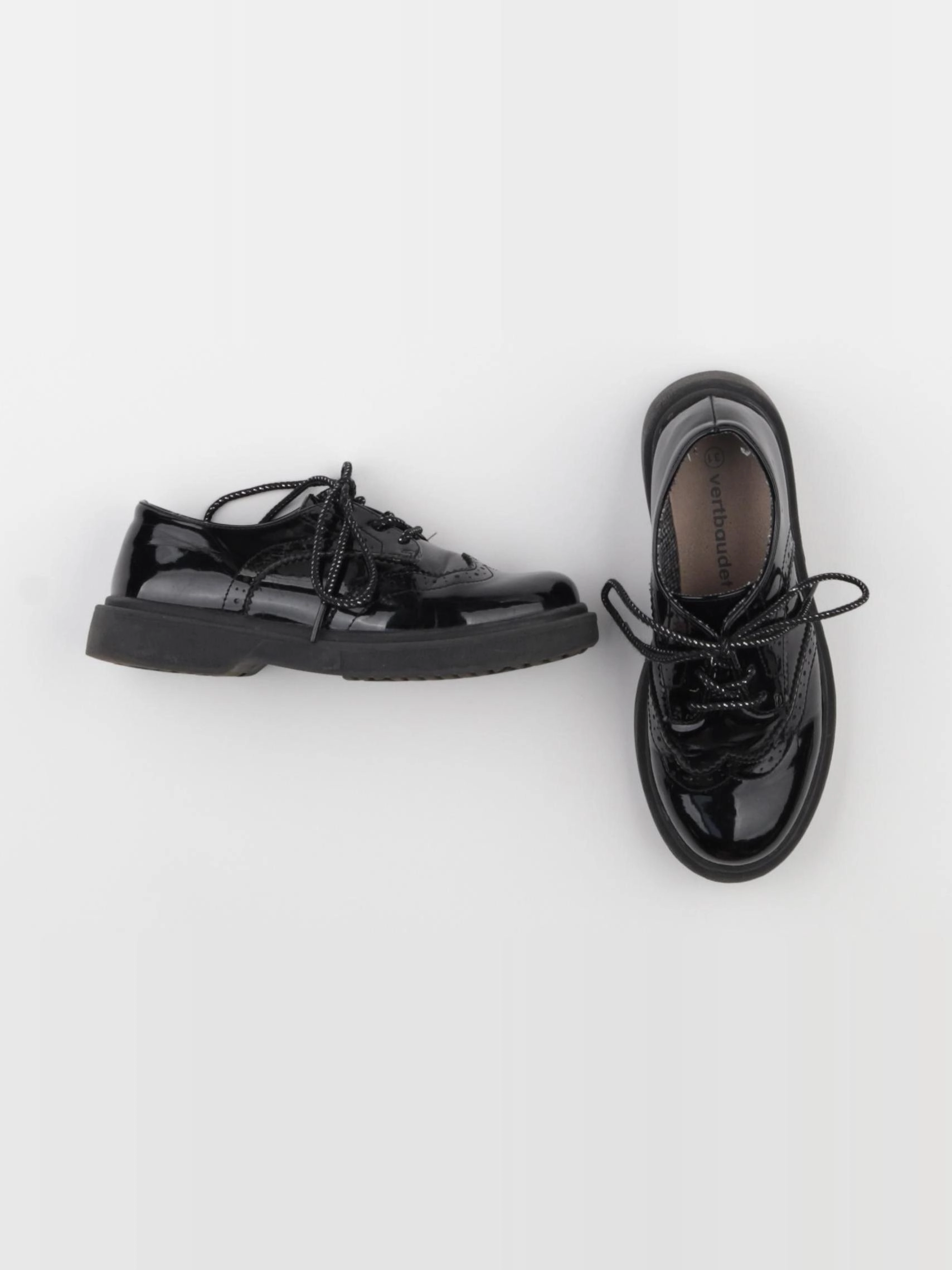 Vertbaudet - derbies noir - pointure 31