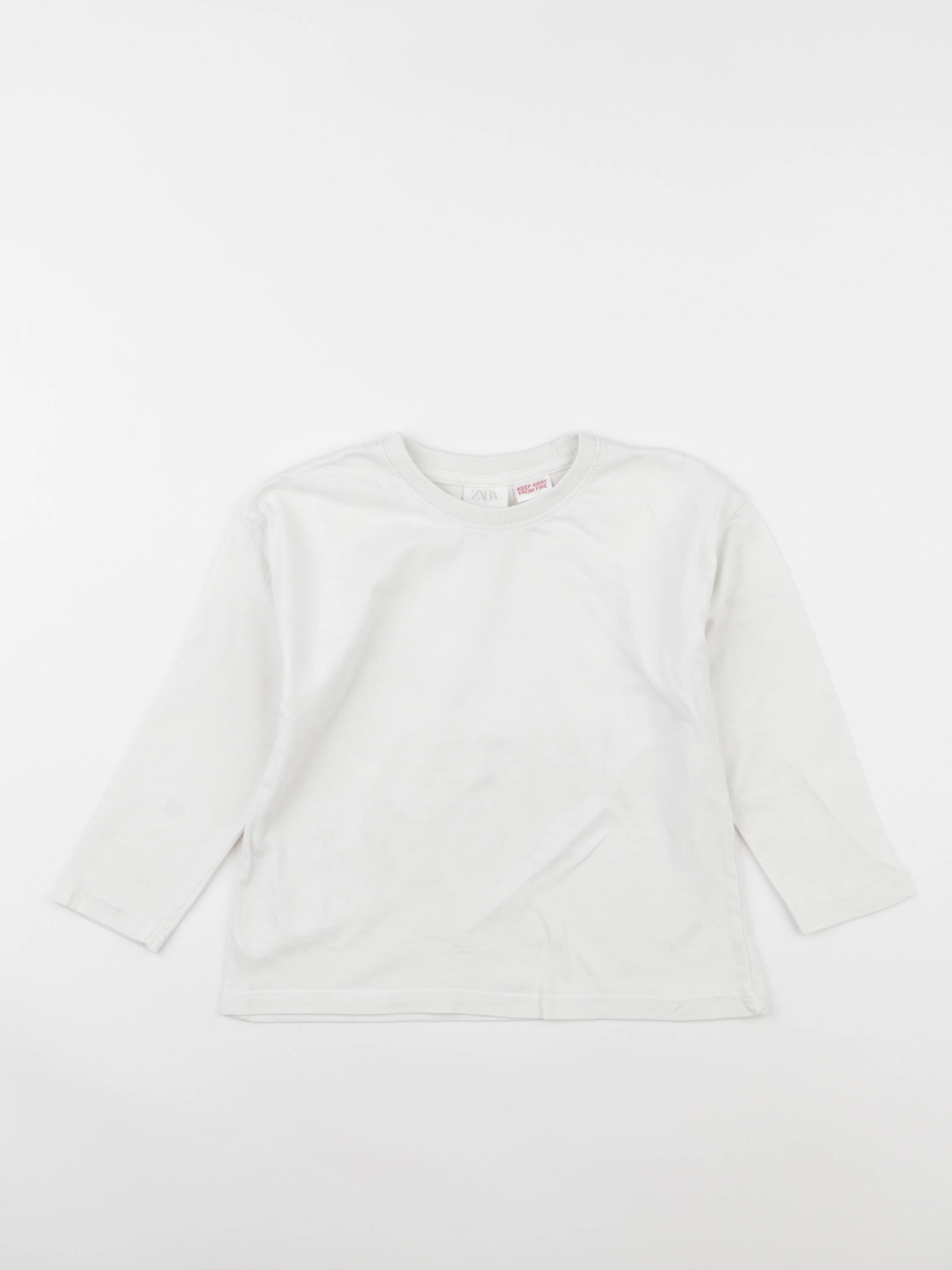 Zara - tee-shirt blanc - 3 ans